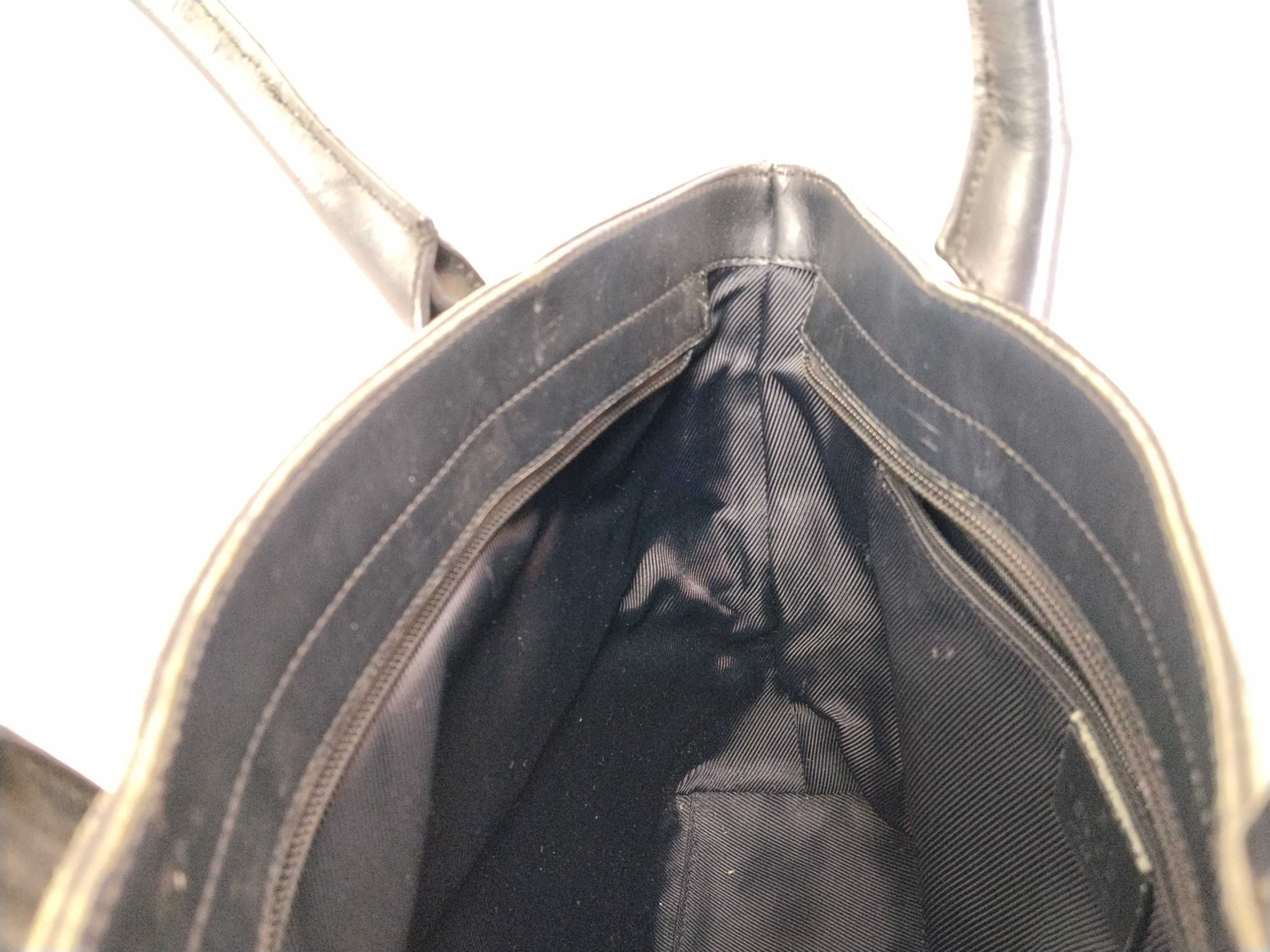 GG Canvas A. Gucci Tote Bag GG Canvas Leather Black Tote Bag — view 10