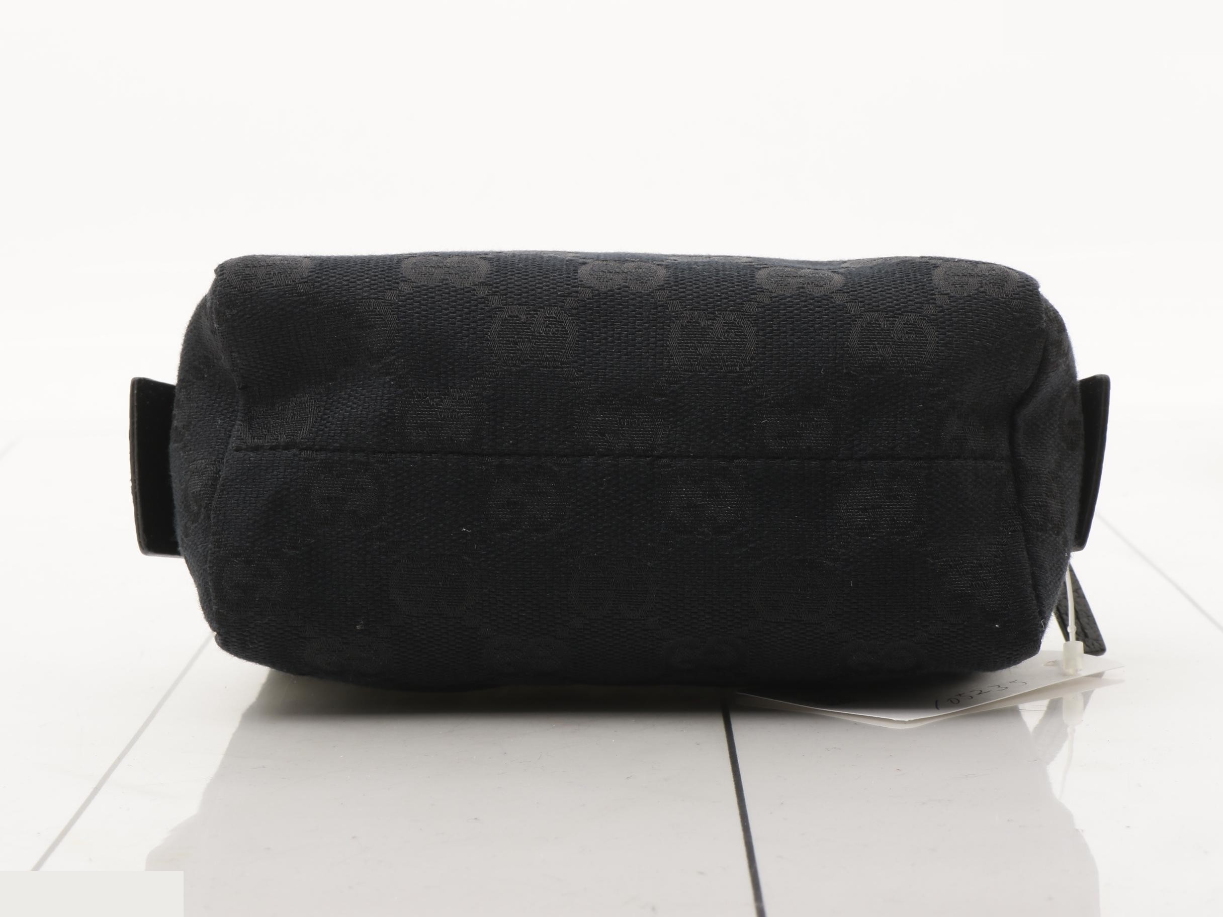 245947 GG Canvas Pouch, Canvas, Black — view 3