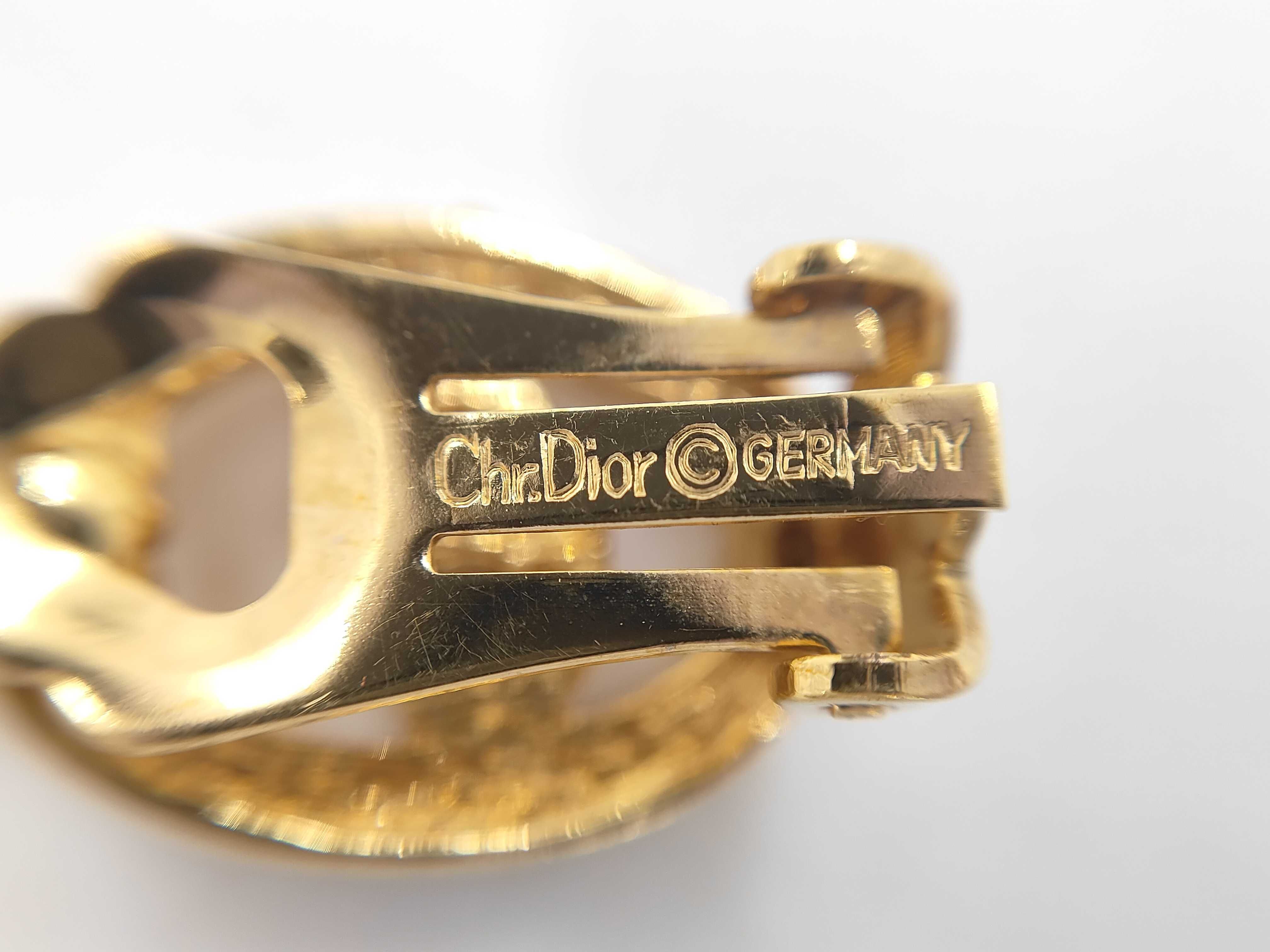 Oval CD Stone Gold YG Earrings — view 5