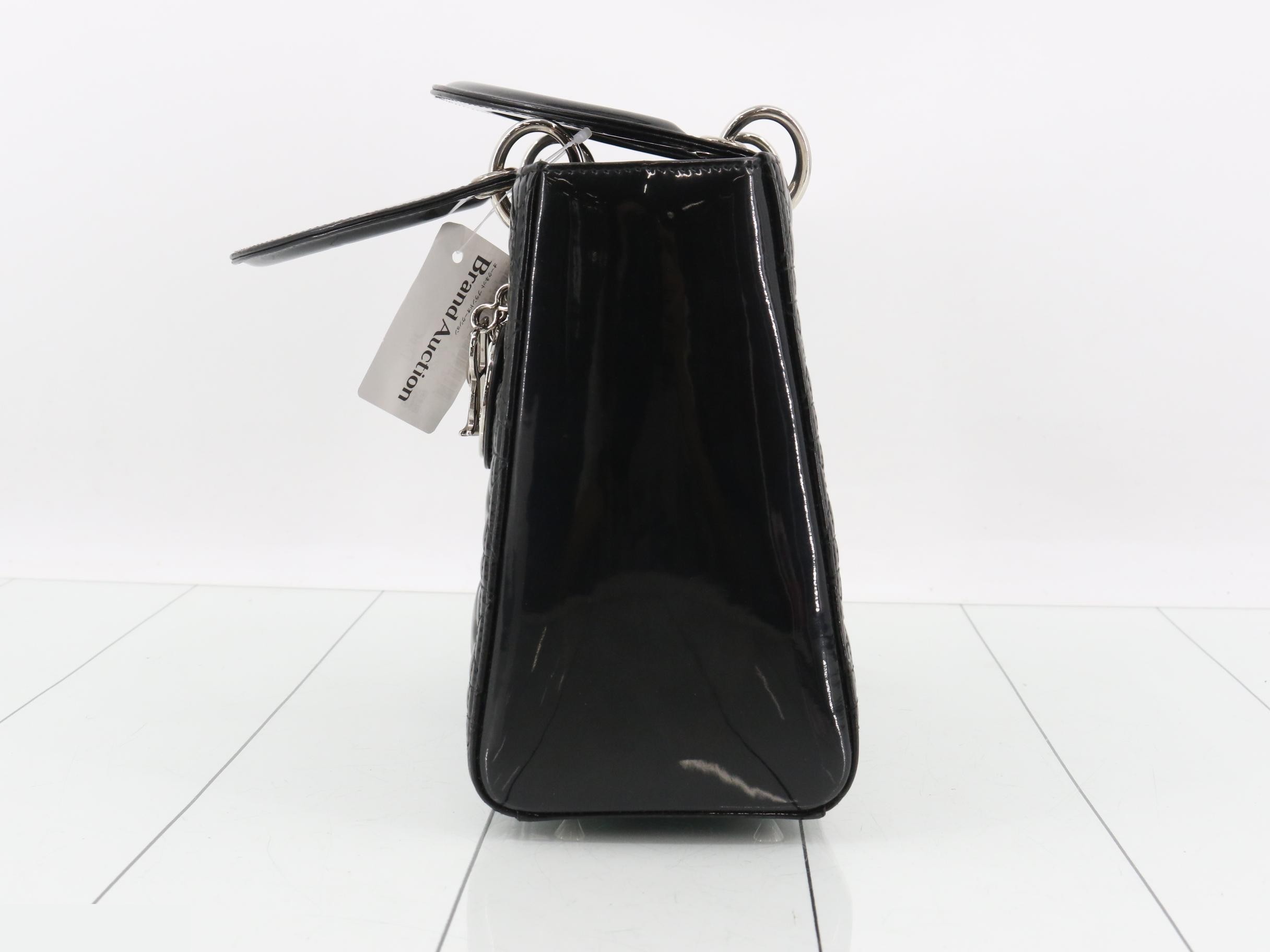 Lady Dior enamel tote bag, 2-way — view 3