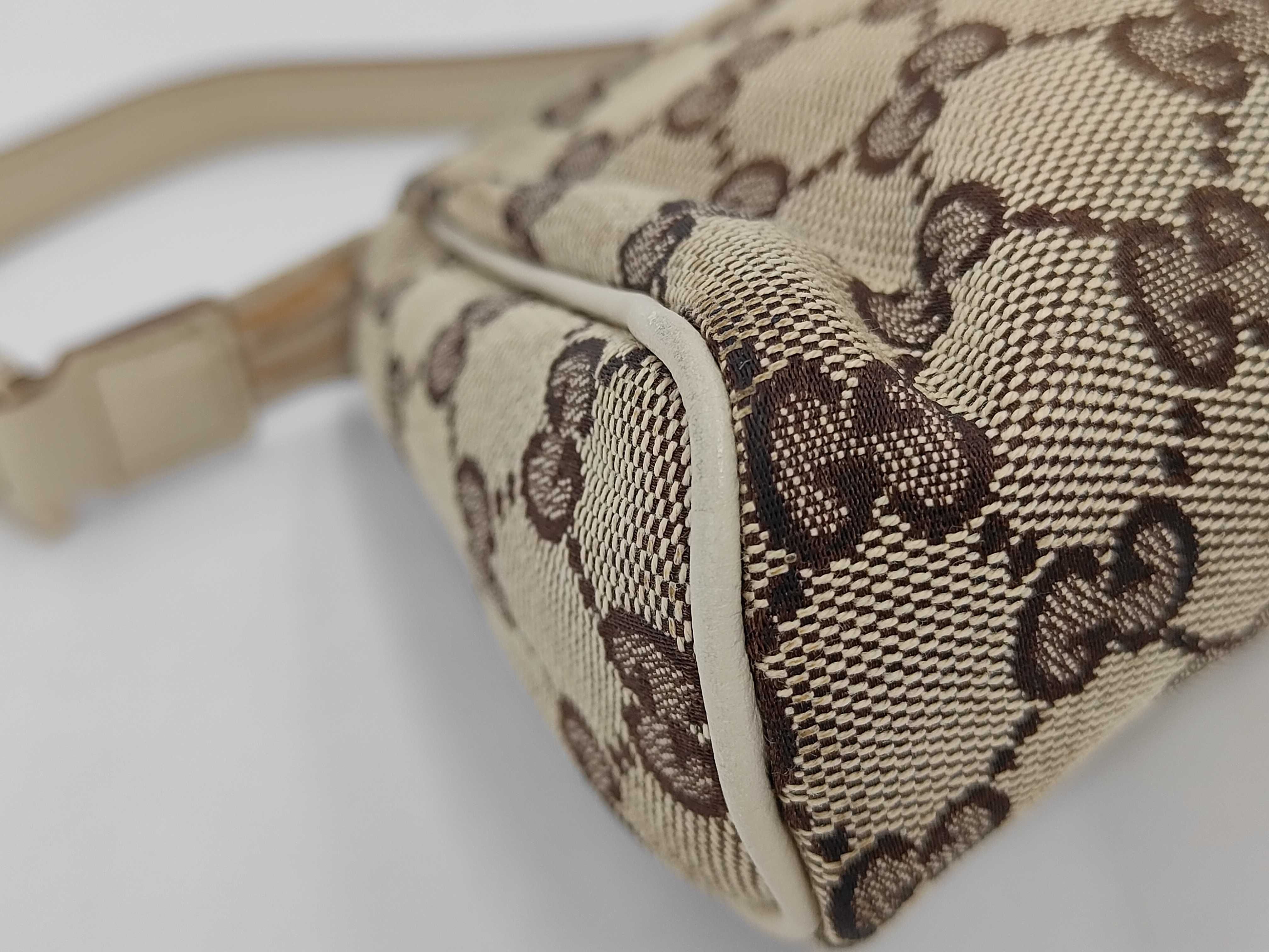 GG Canvas Handbag Leather Beige 145750 Handbag — view 3