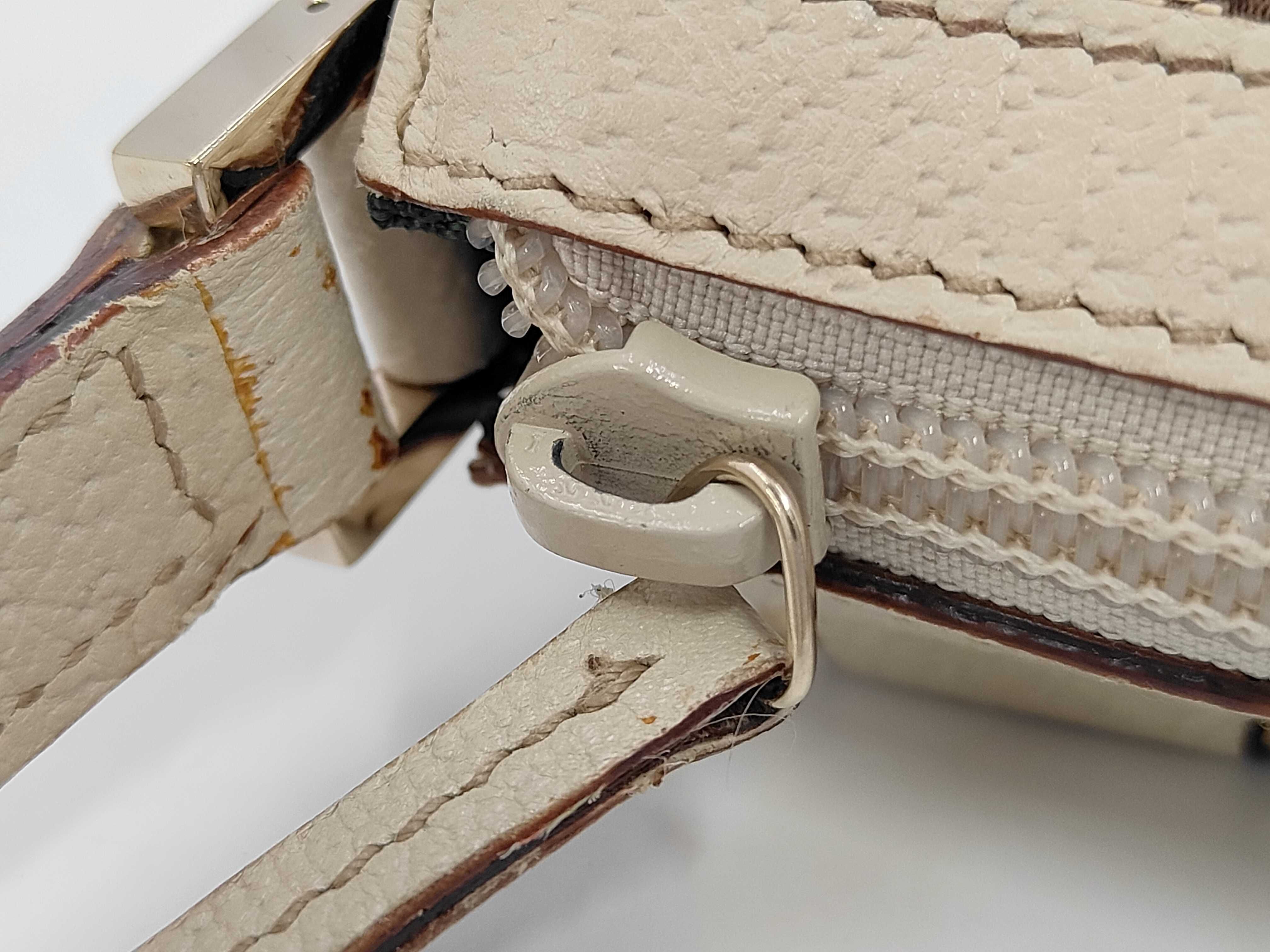 GG Canvas Handbag Leather Beige 145750 Handbag — view 8