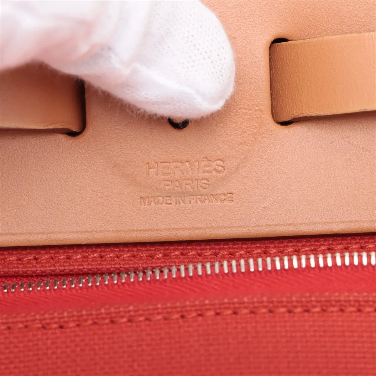 Ale Bag Zip PM Toile Military x Vash Hunter Red x Brown Silver Hardware A:2017 — view 11