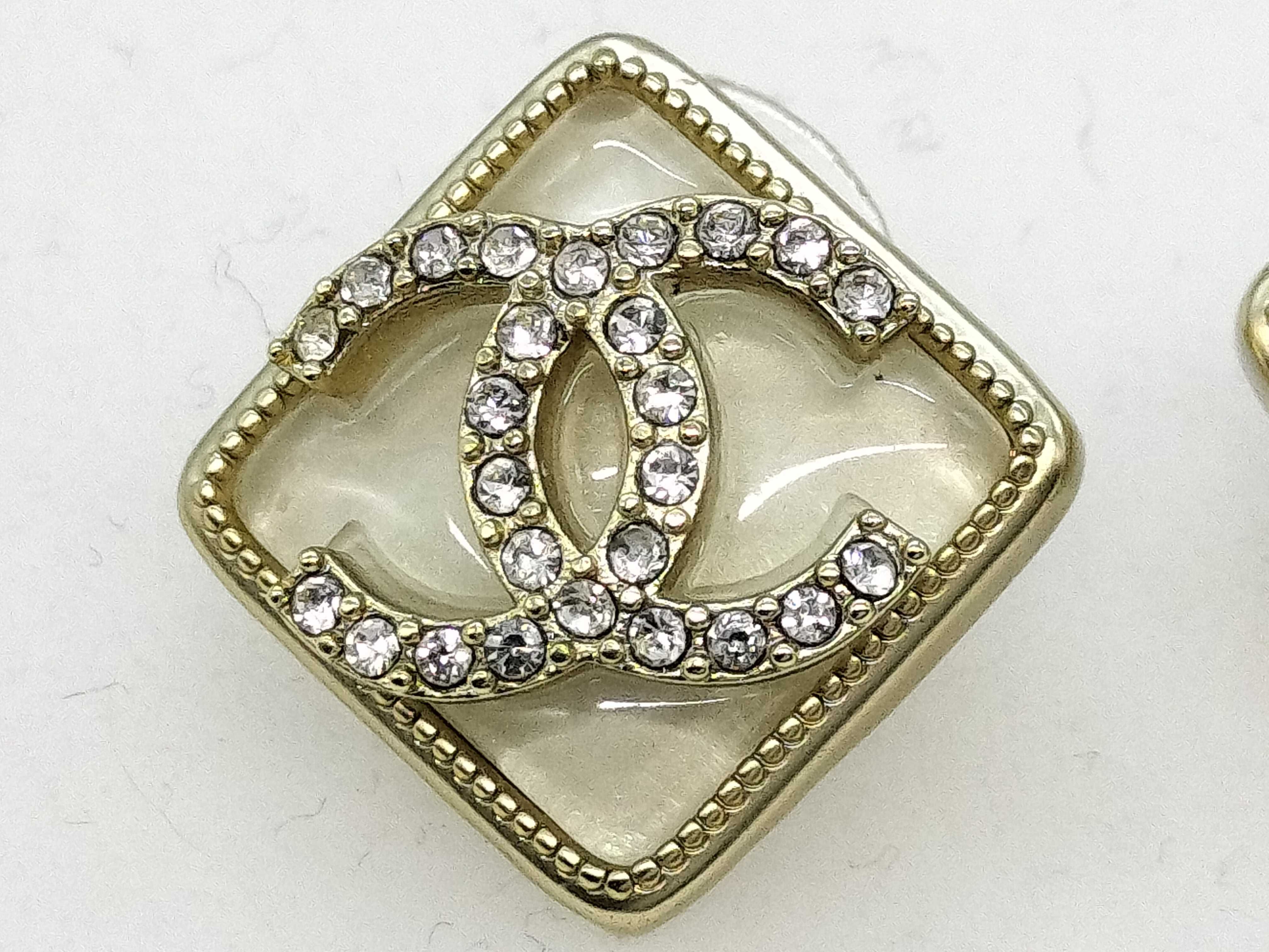 Coco Mark Rhinestone Earrings — view 2