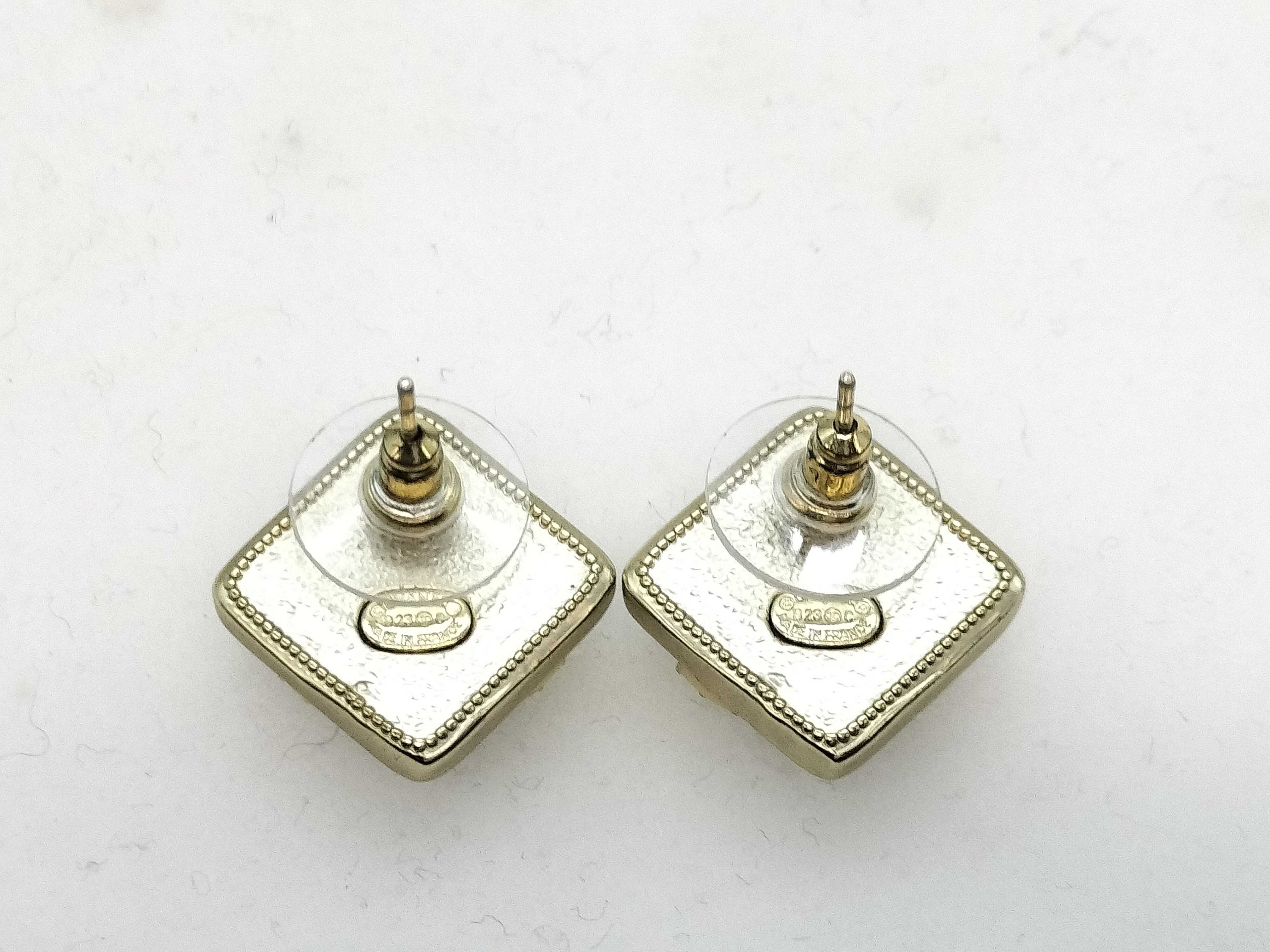 Coco Mark Rhinestone Earrings — view 3