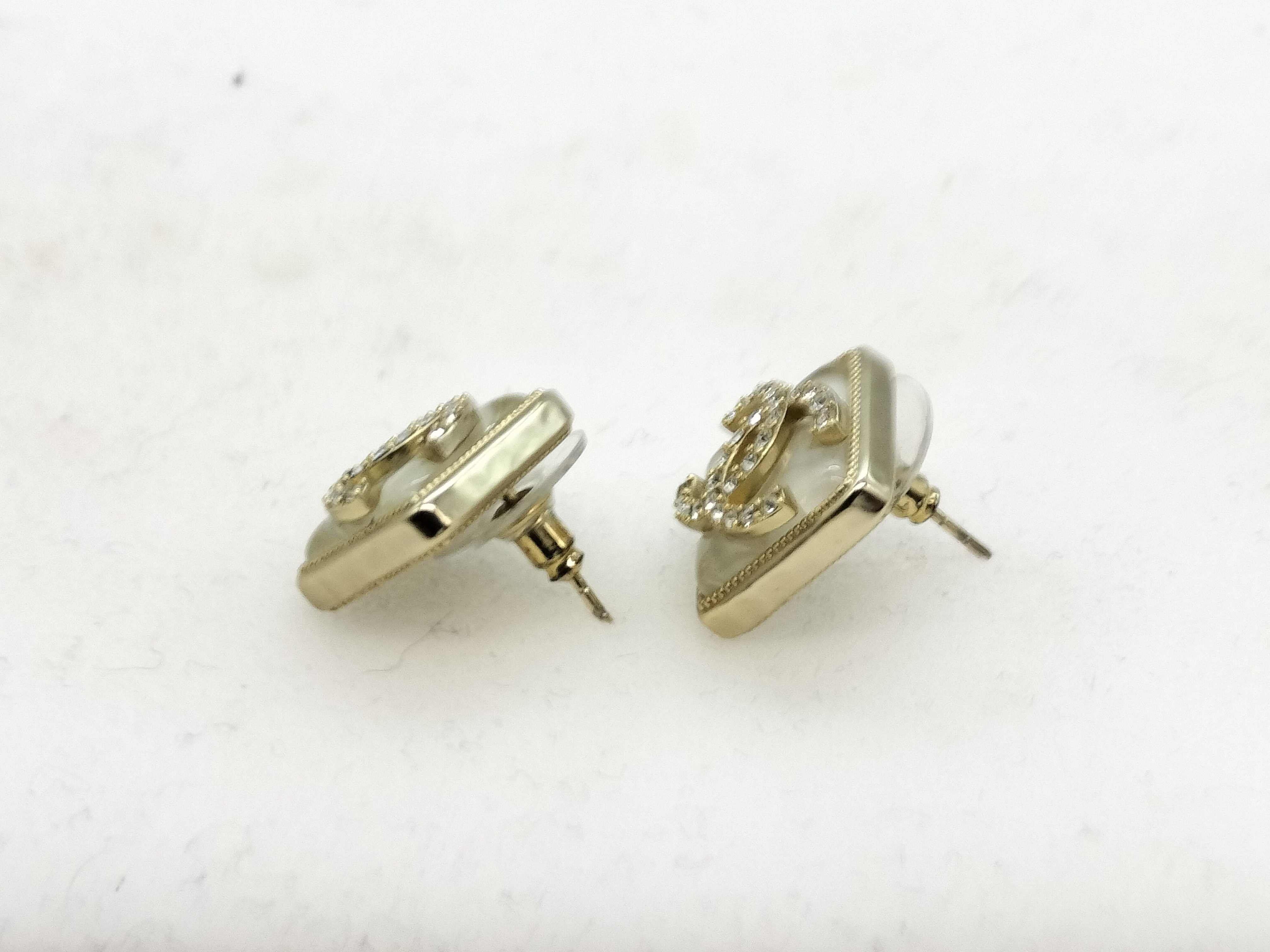 Coco Mark Rhinestone Earrings — view 4