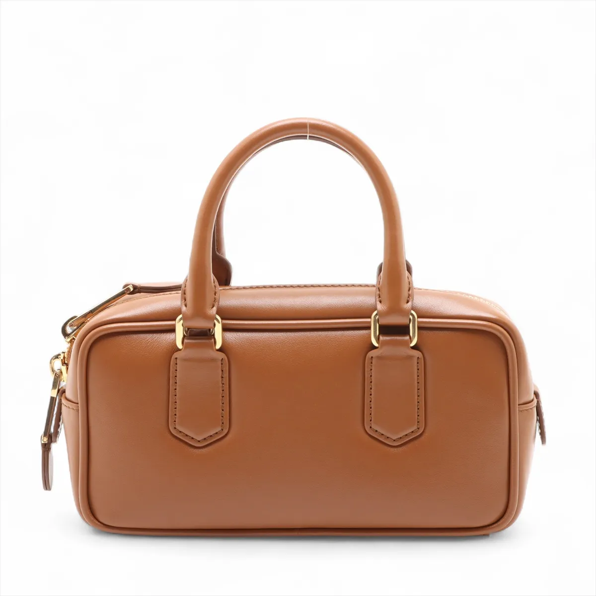 Arcadi Leather 2-Way Handbag Brown — view 2