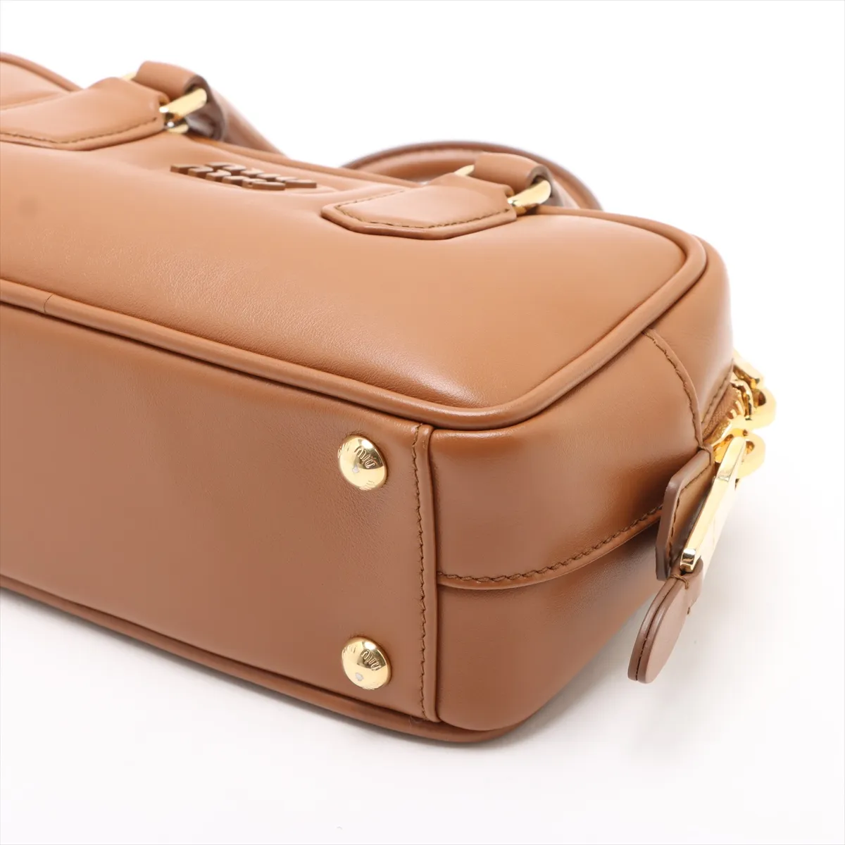 Arcadi Leather 2-Way Handbag Brown — view 3