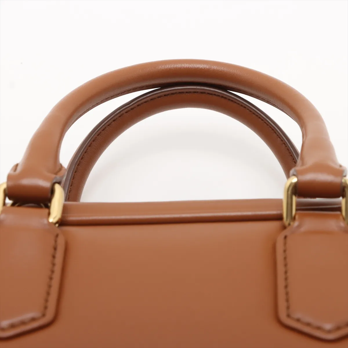 Arcadi Leather 2-Way Handbag Brown — view 6