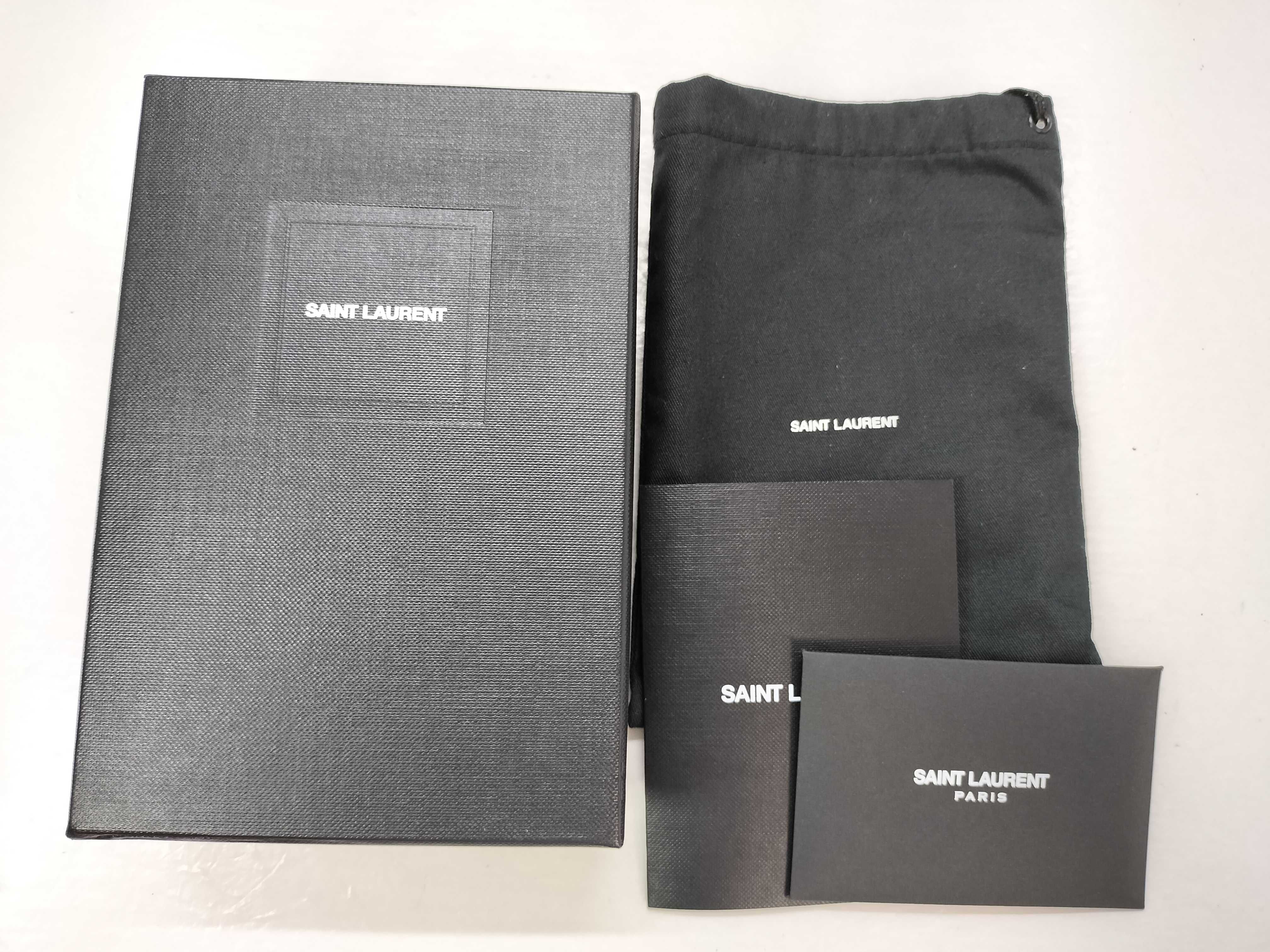 Cassandra Leather Compact Wallet, Black, with serial number, box, and card slots. — view 15