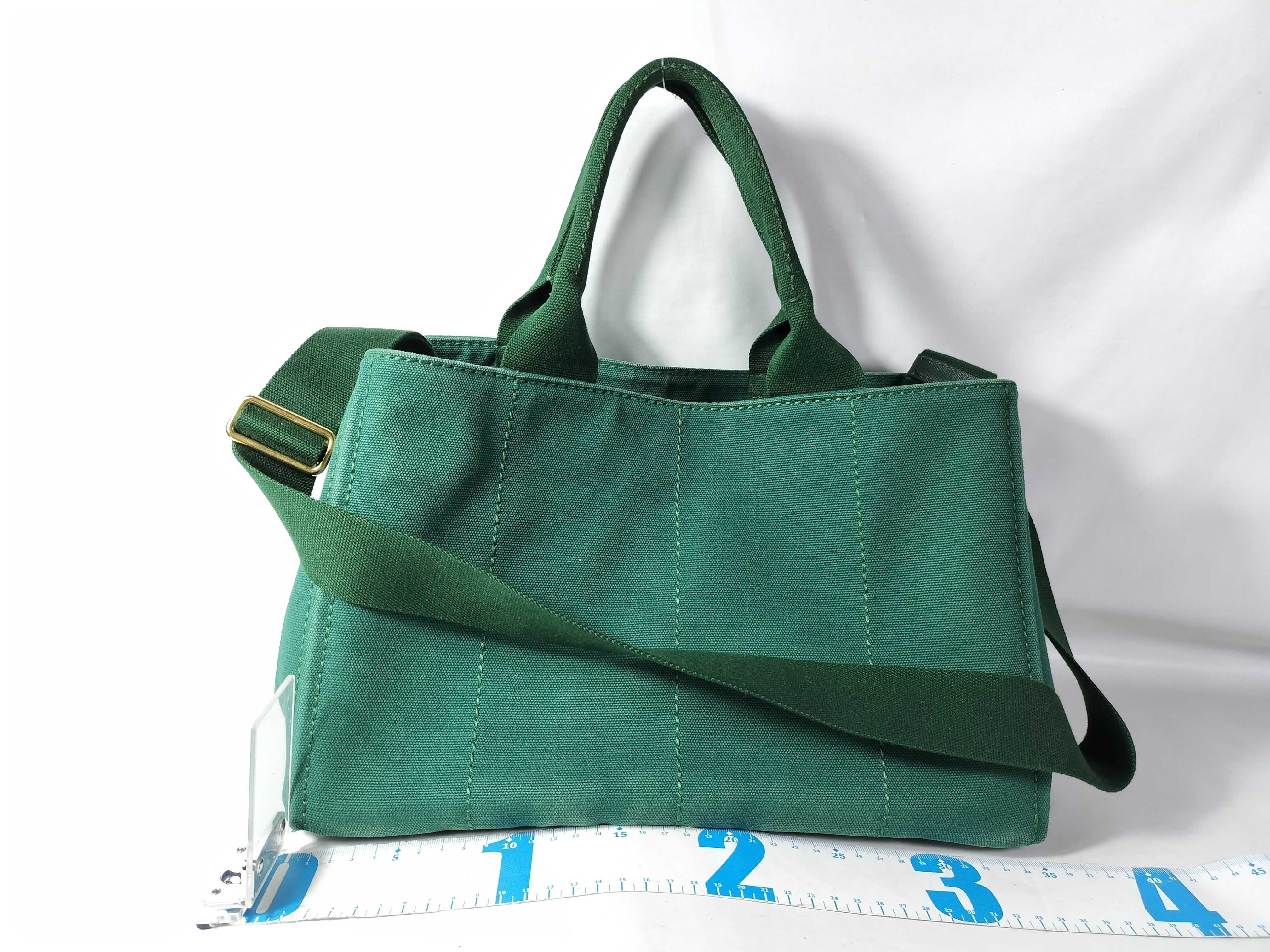 Canapa Tote Bag with Green Strap — view 2