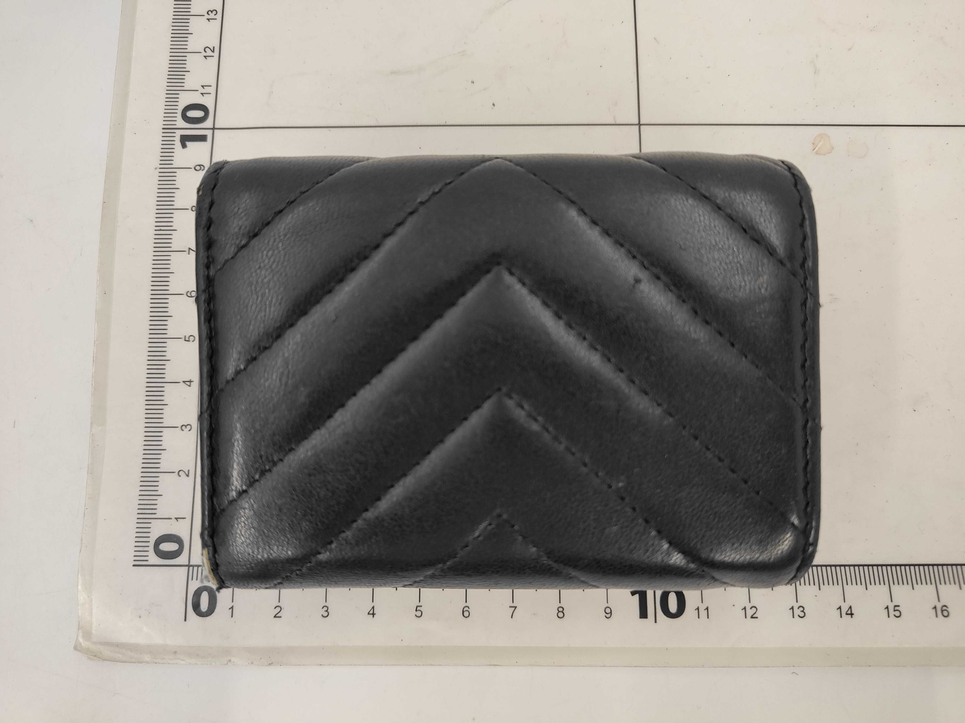 Matelassé Tri-fold Wallet, Lambskin, Black, Random Color, Complete with Accessories — view 2