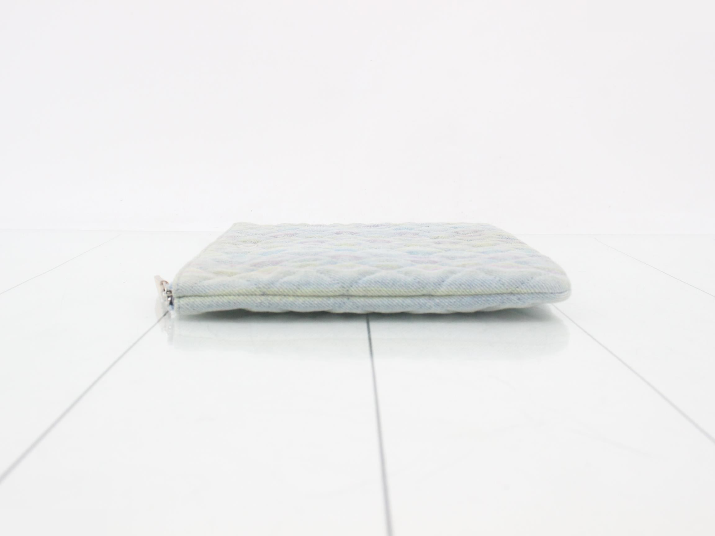 Coco Mark Denim Clutch Bag — view 4