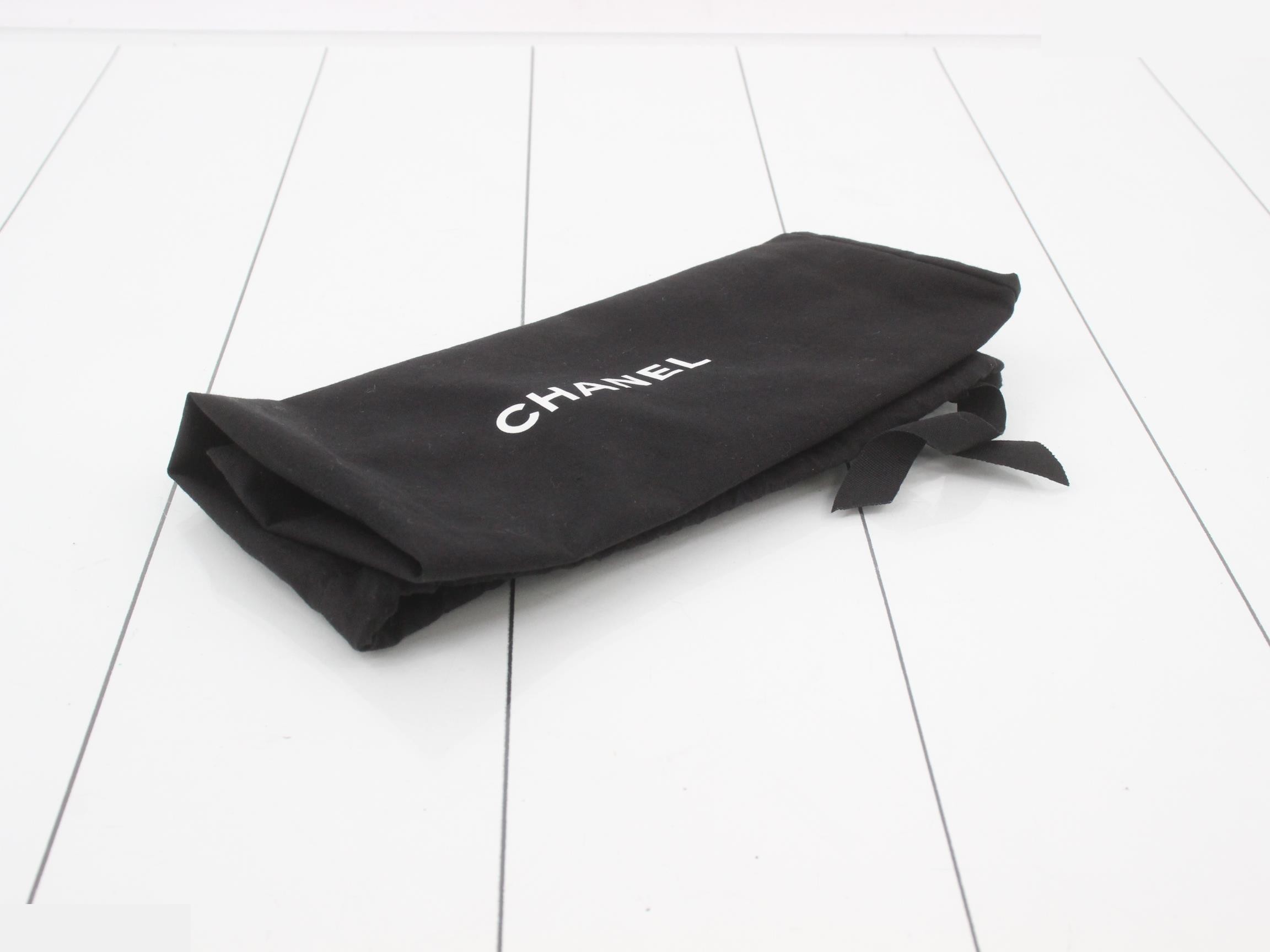 Coco Mark Denim Clutch Bag — view 7