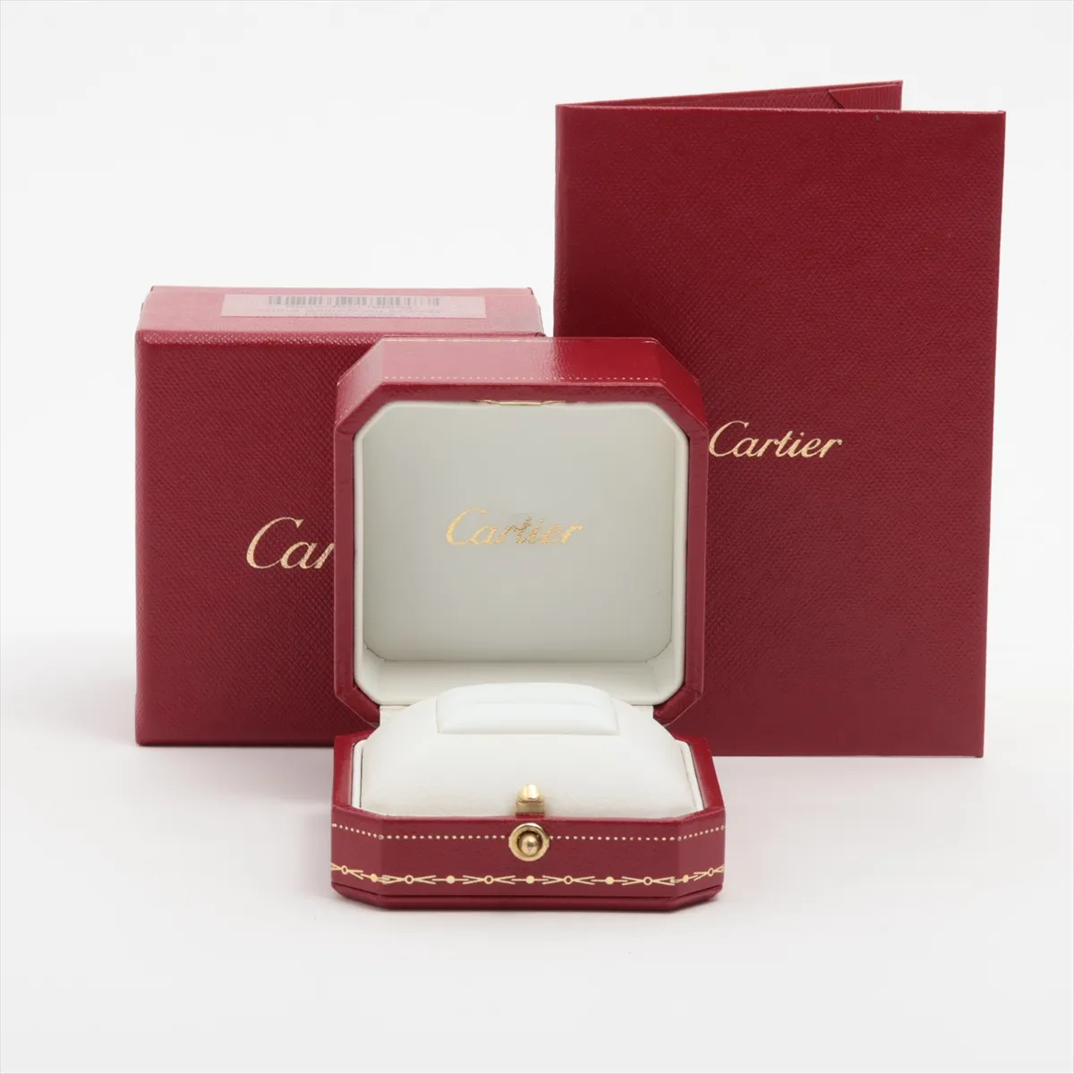 Maillon Panthère Half Diamond Ring, 750 (WG), 3.7g, Size 46, HKA574, dents, CRB4221046 — view 5