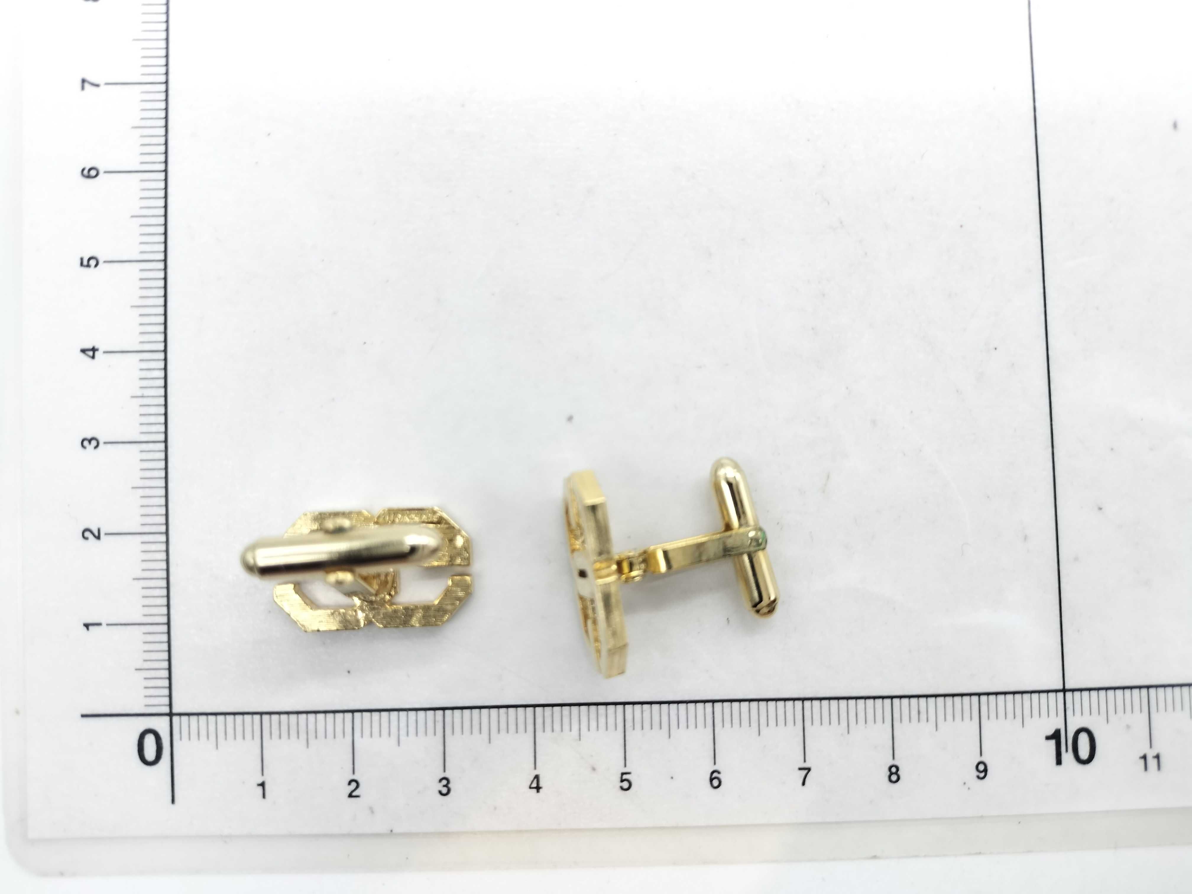Logo Cufflinks, Gold Color, Tie Clip & Cufflinks — view 6