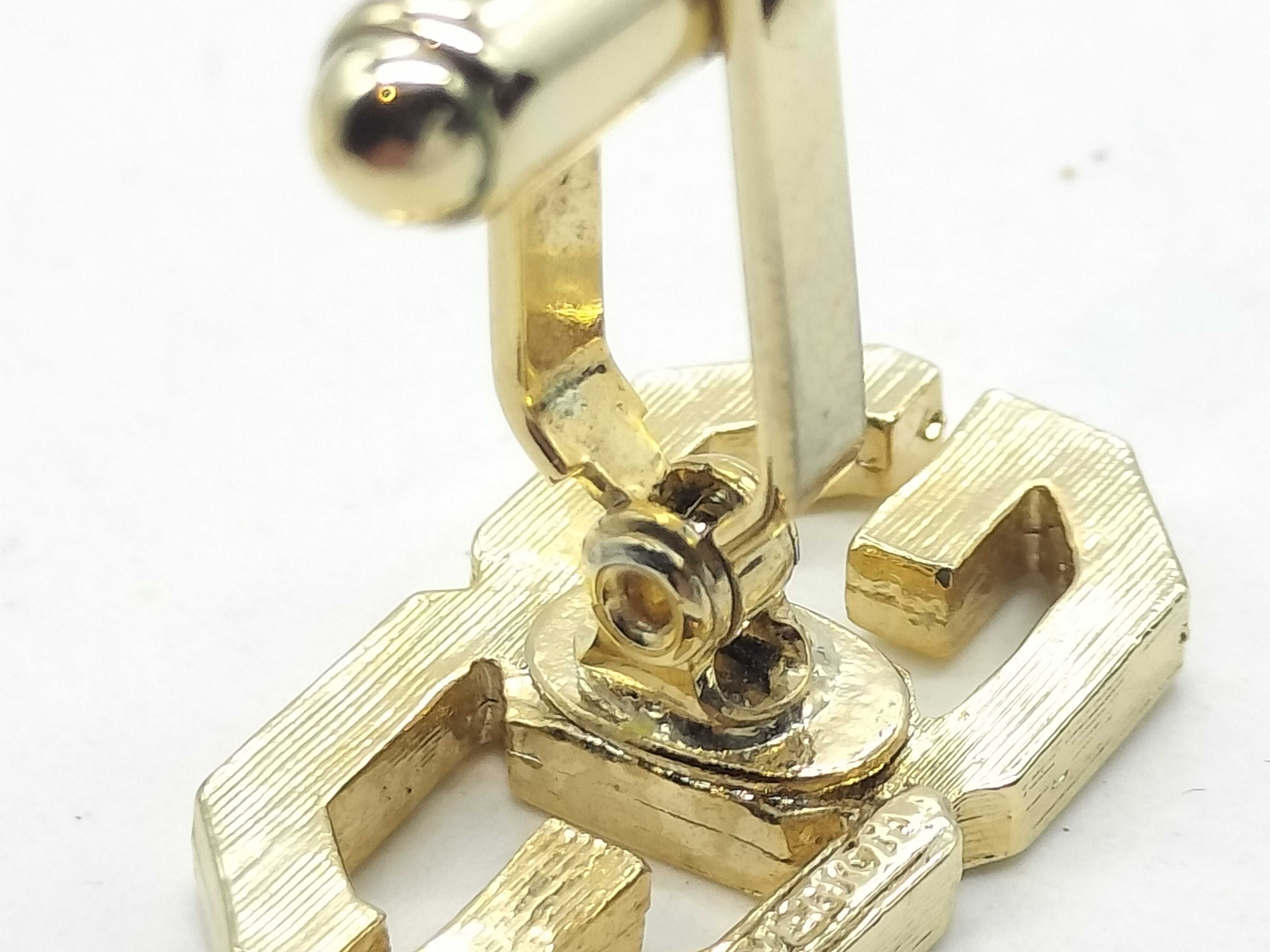 Logo Cufflinks, Gold Color, Tie Clip & Cufflinks — view 7