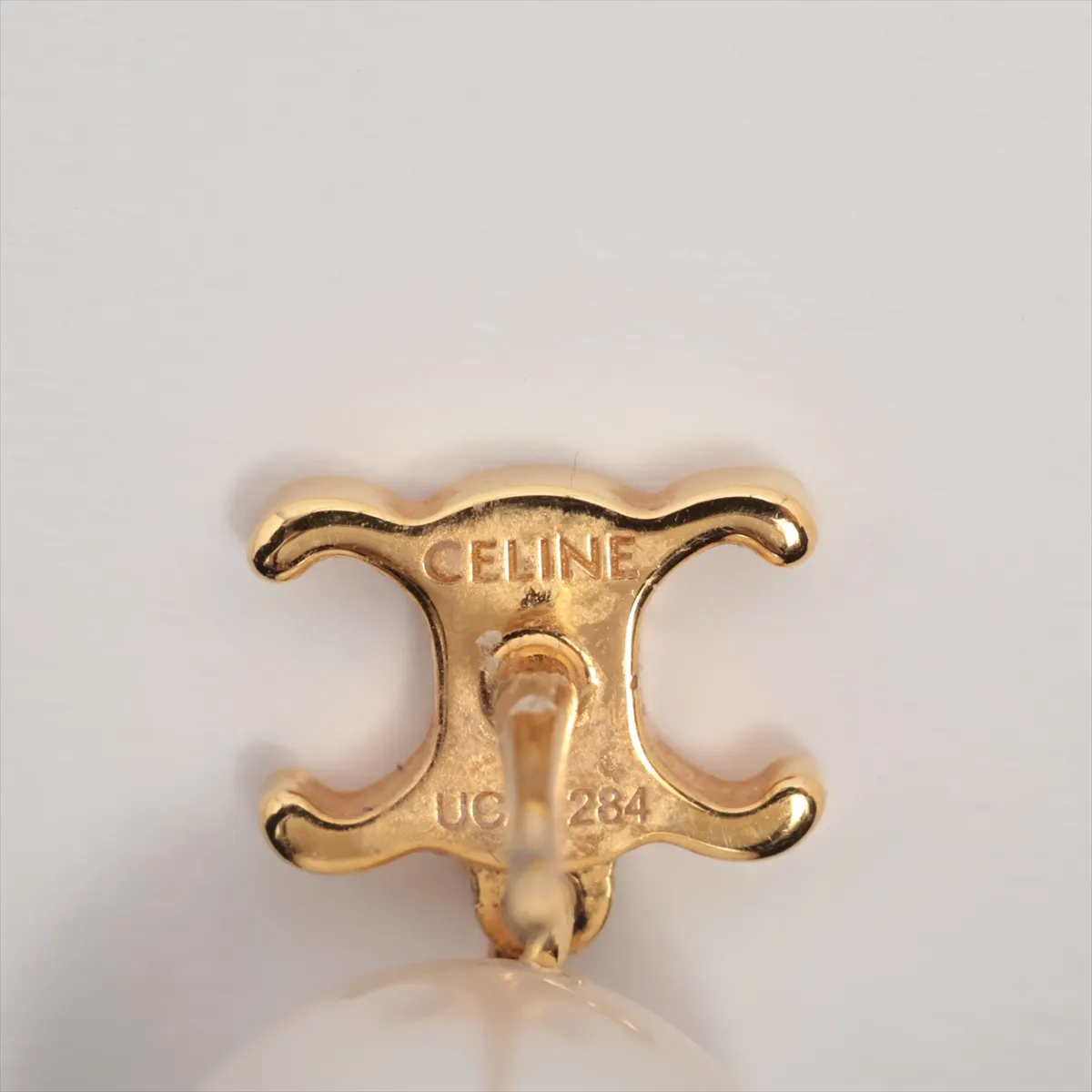 UCA1284 Earrings (for both ears) GP x Fake Pearl Gold — view 5