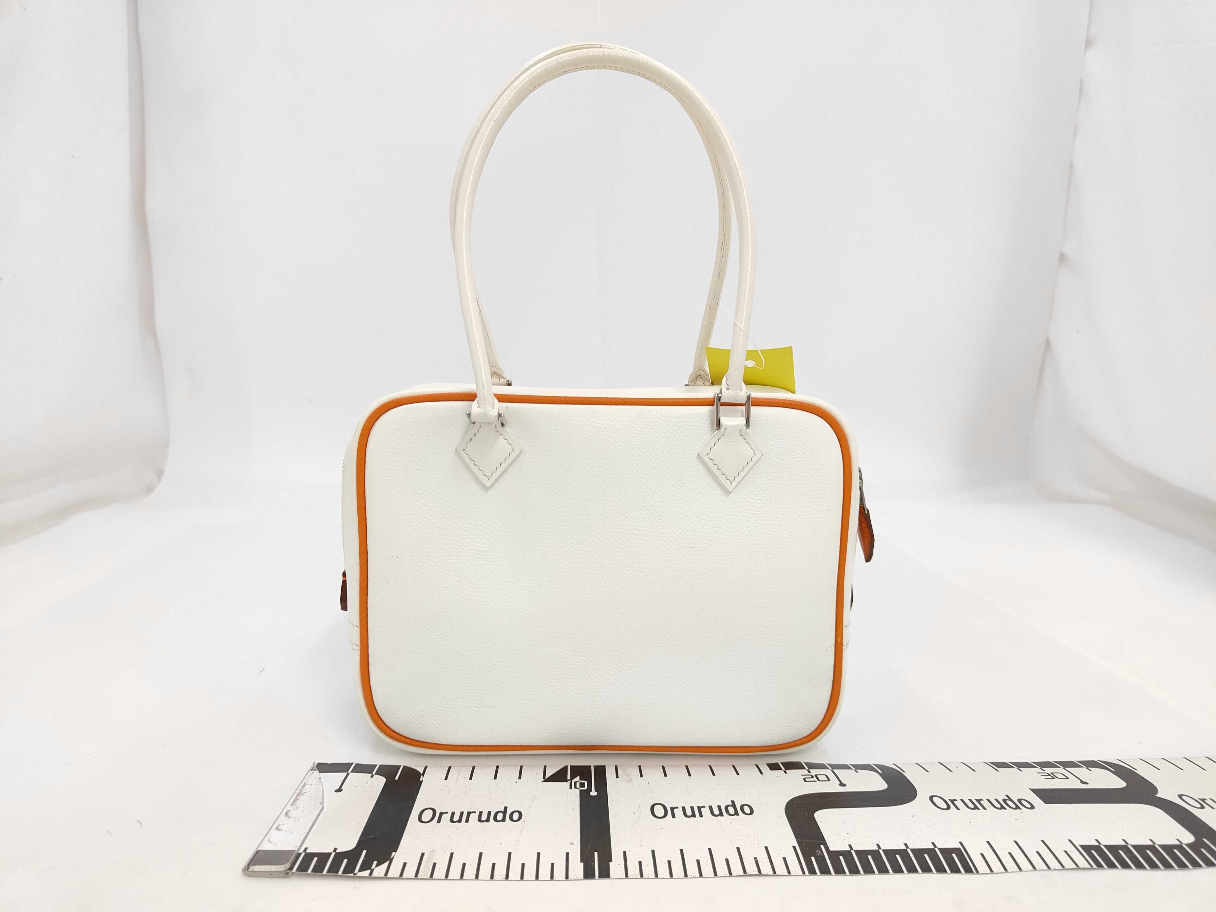 Plume 20 I White/Orange Handbag — view 2