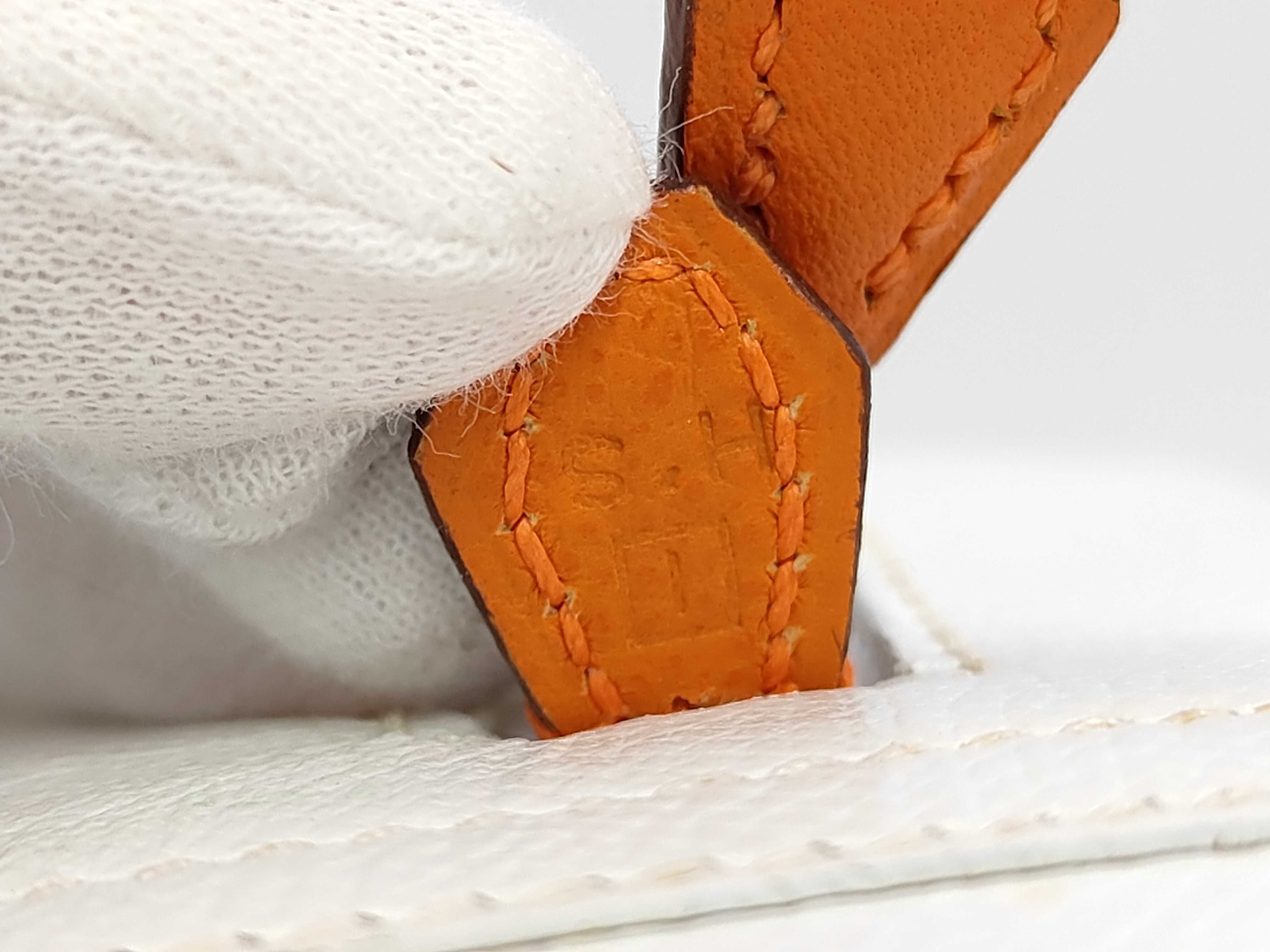 Plume 20 I White/Orange Handbag — view 12