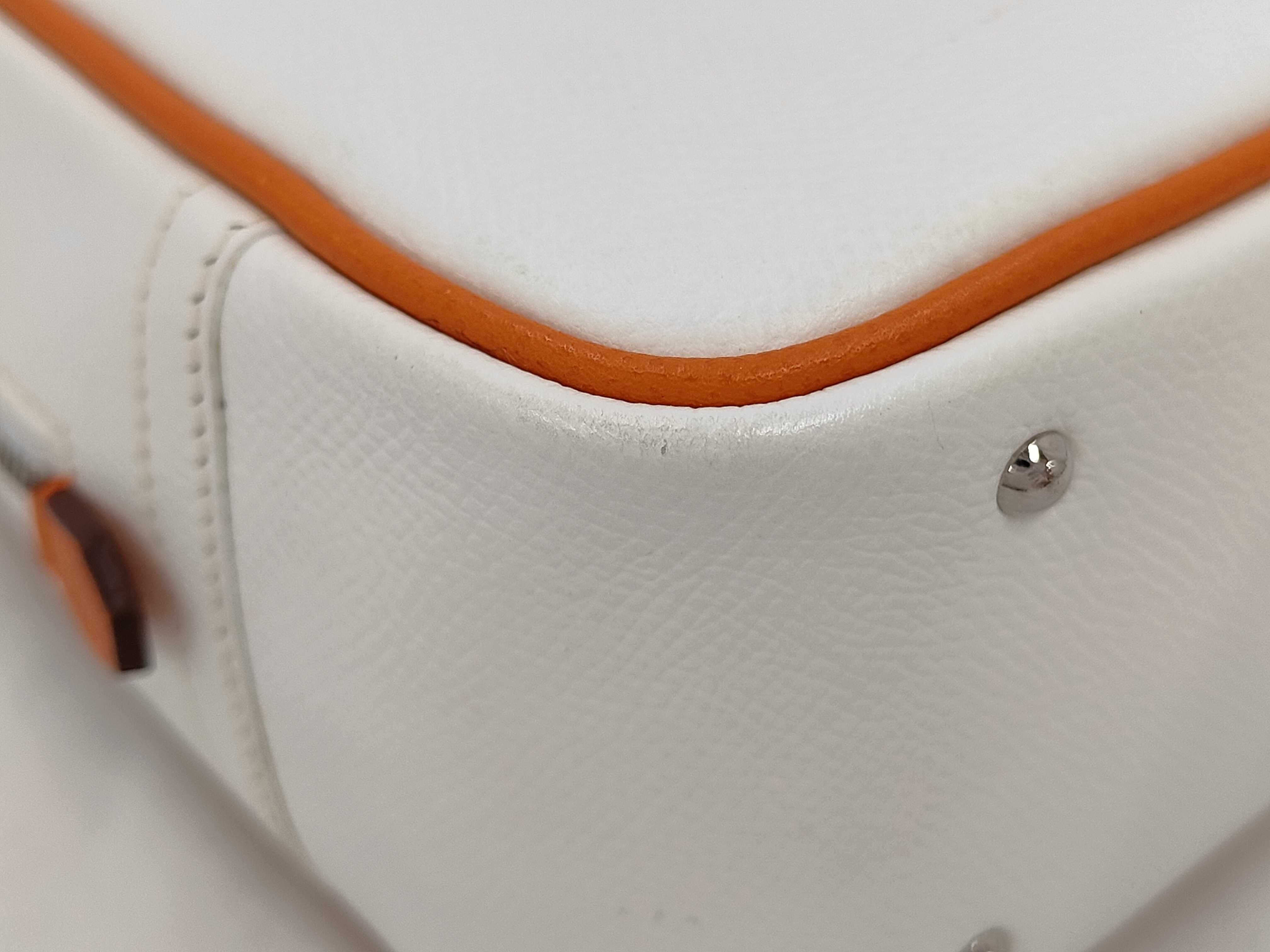 Plume 20 I White/Orange Handbag — view 3