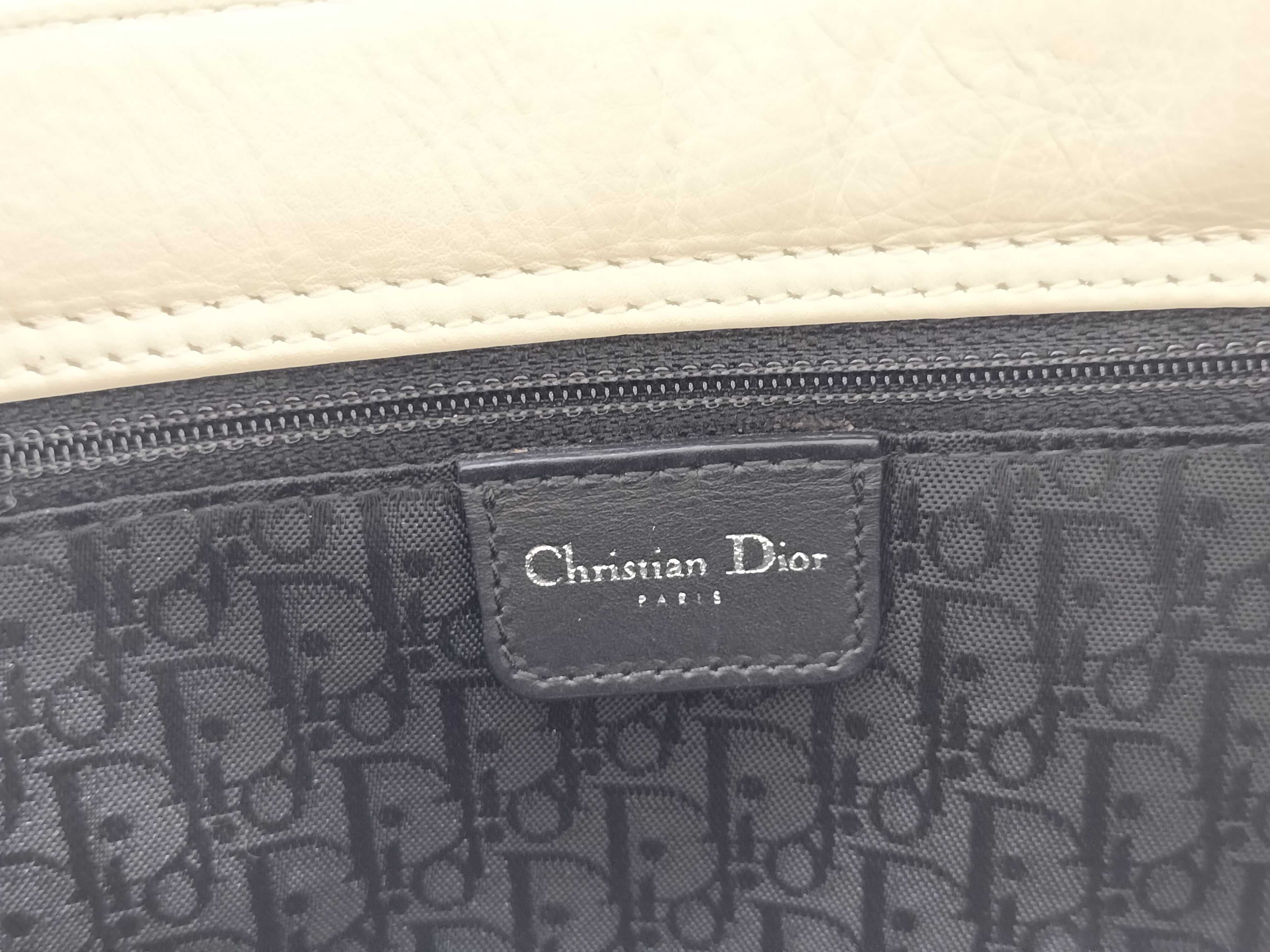 Lady Dior Cannage Handbag White Handbag — view 15