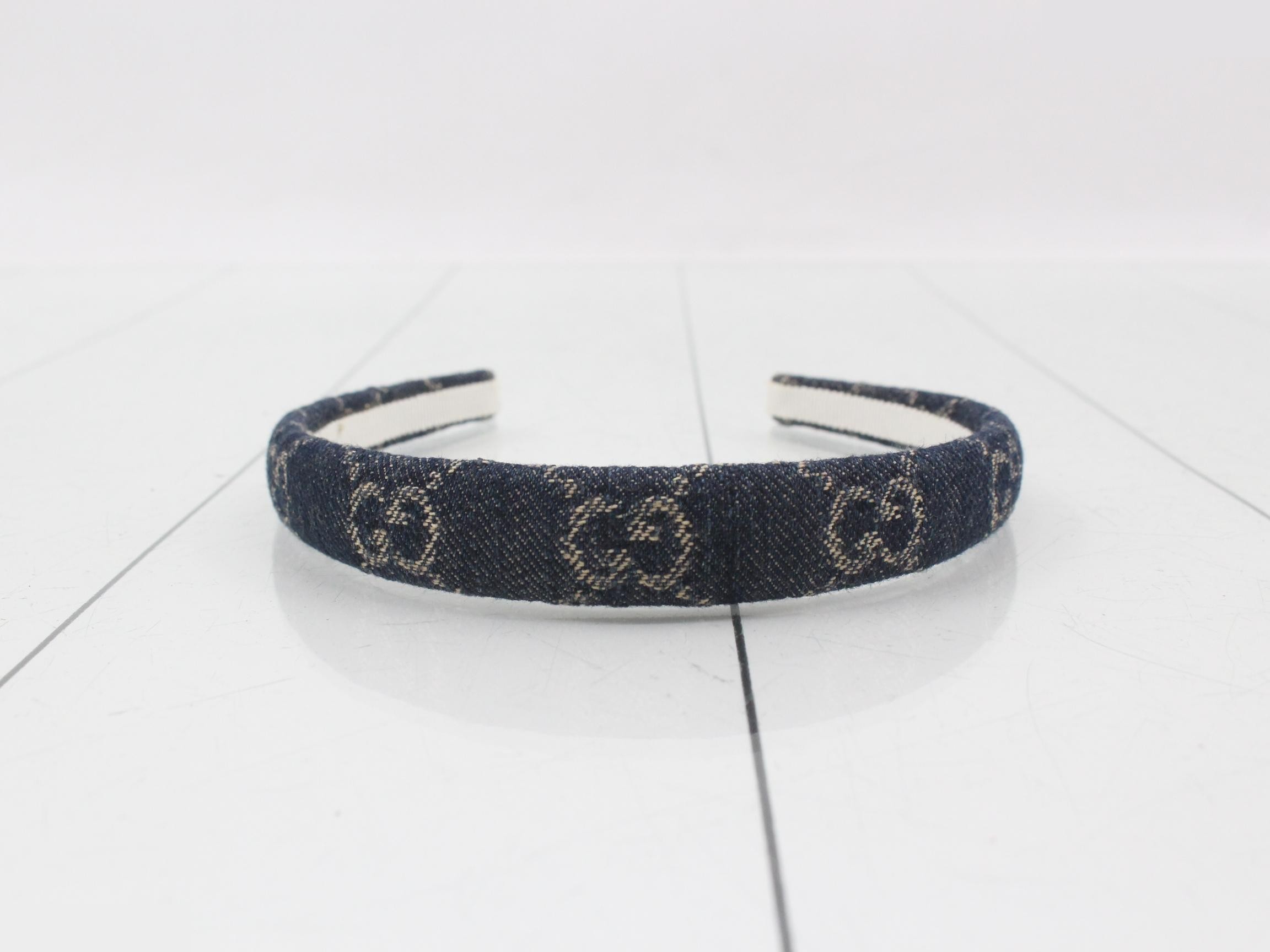 denim headband
