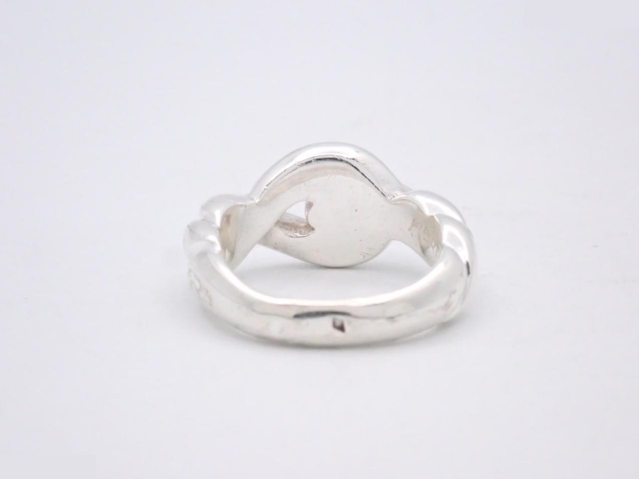 Torsade ring, stamped 53, actual size #9, 925/7.6g — view 2