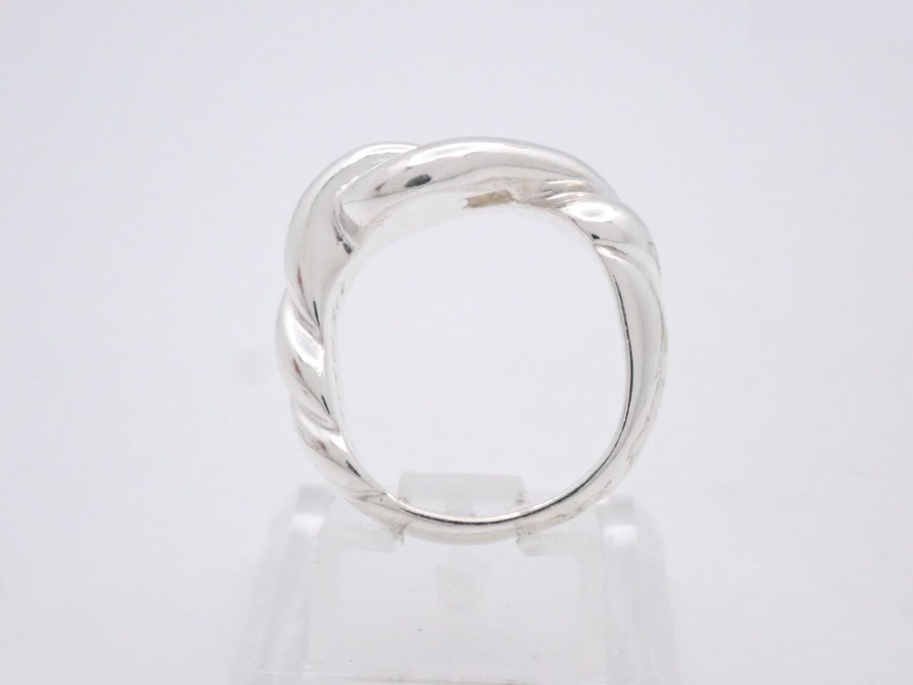 Torsade ring, stamped 53, actual size #9, 925/7.6g — view 3