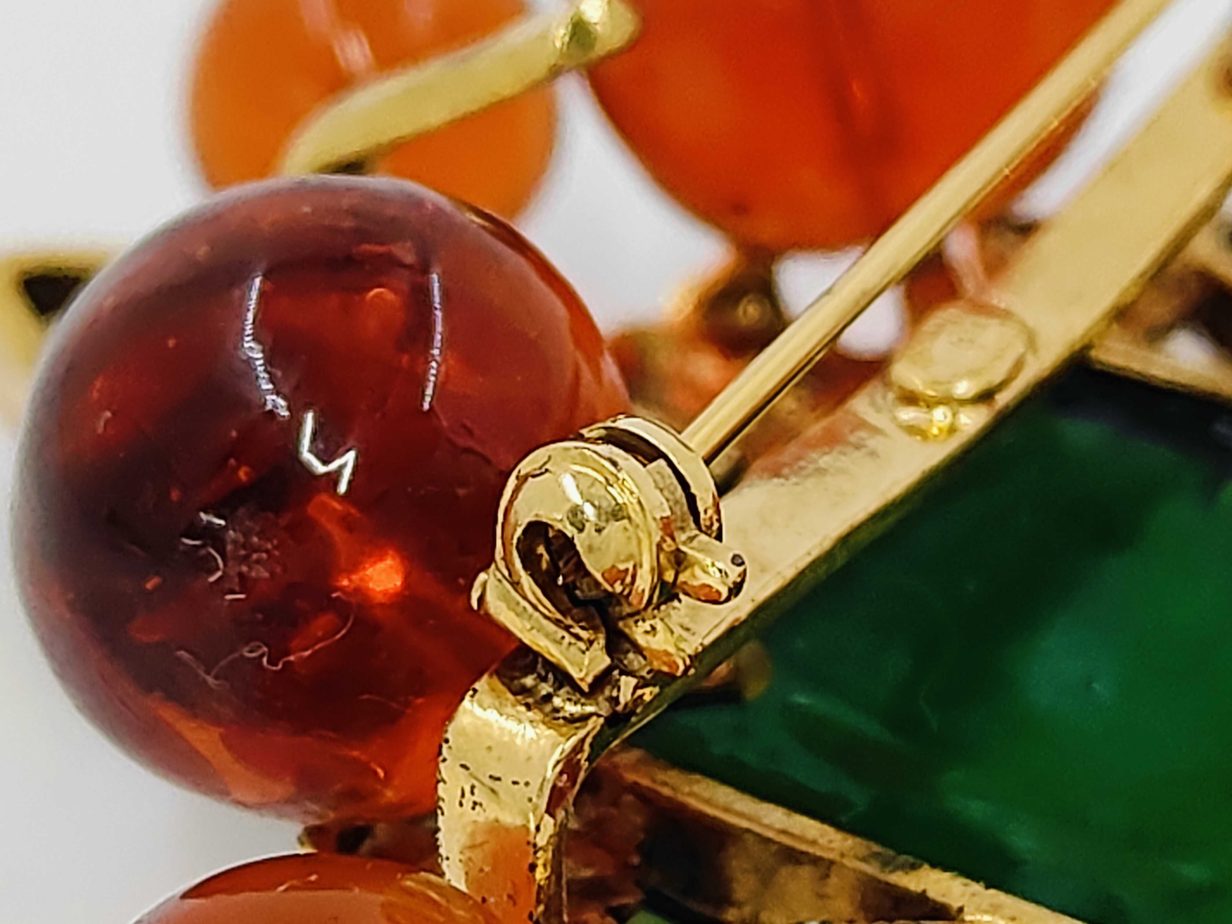 Gripoix Multi BR Brooch — view 5