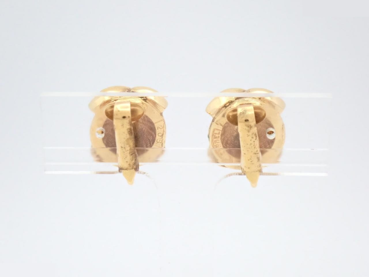Earrings with Coco Mark design, gold. — view 2