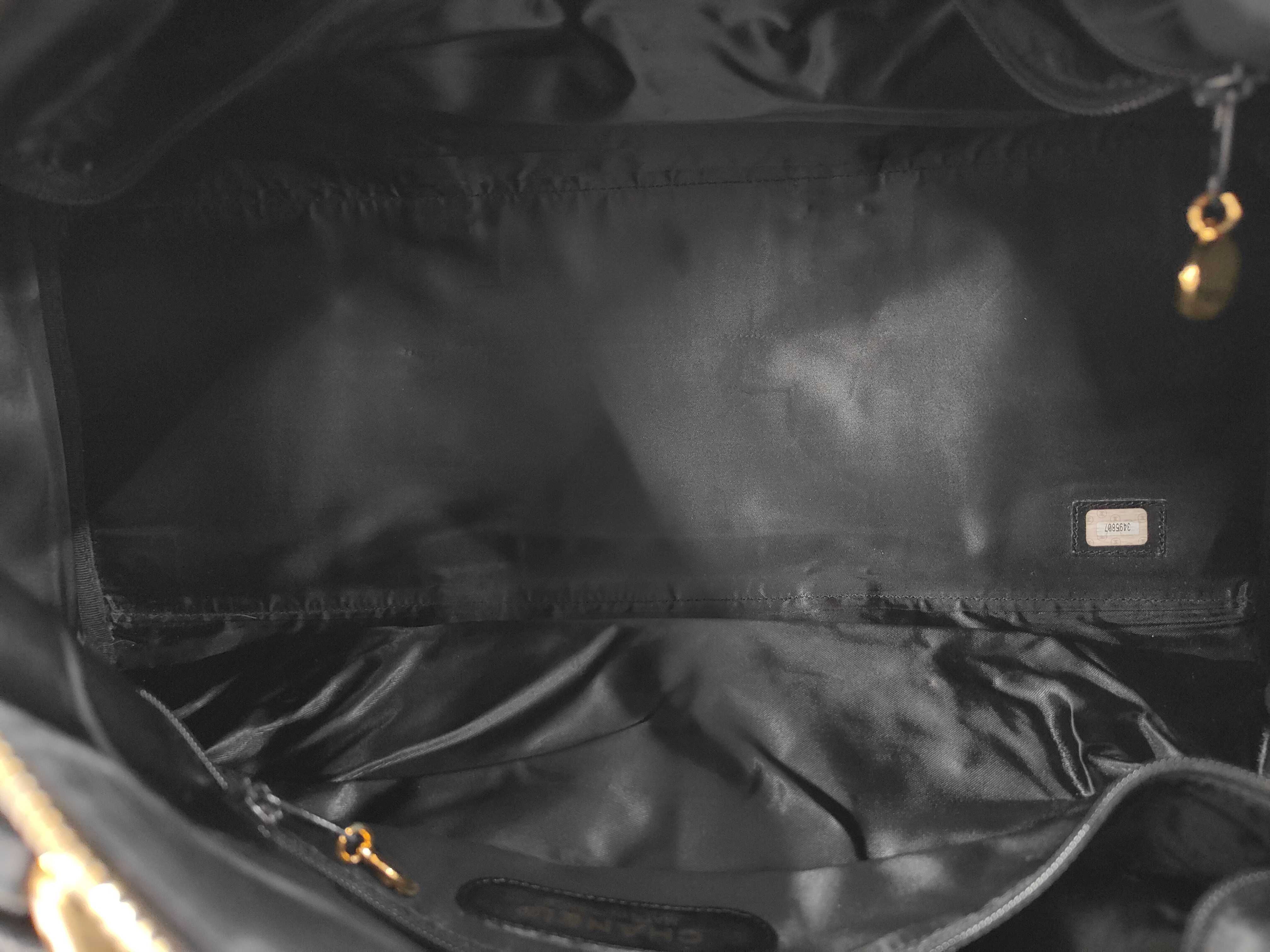 Boston bag, black caviar leather bag — view 8