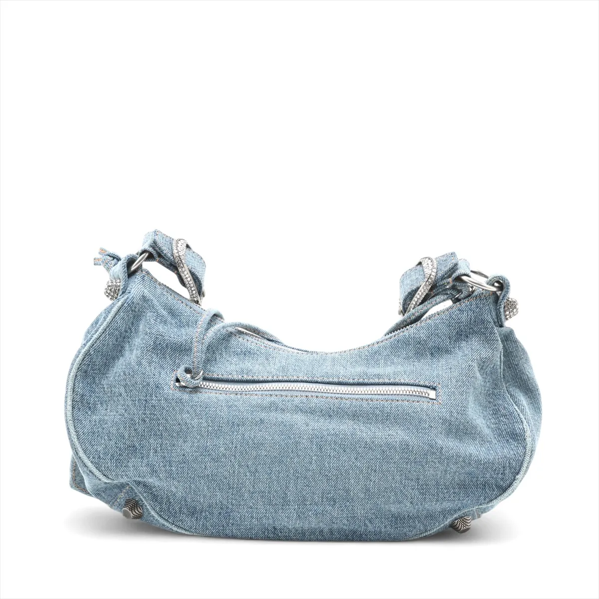 le cagoul denim shoulder bag blue 671307 with mirror — view 2