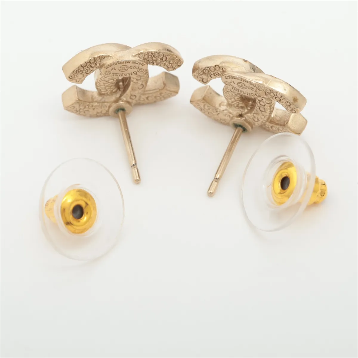 Cocomark F20V Earrings (for both ears) GP x Rhinestone Gold — view 4