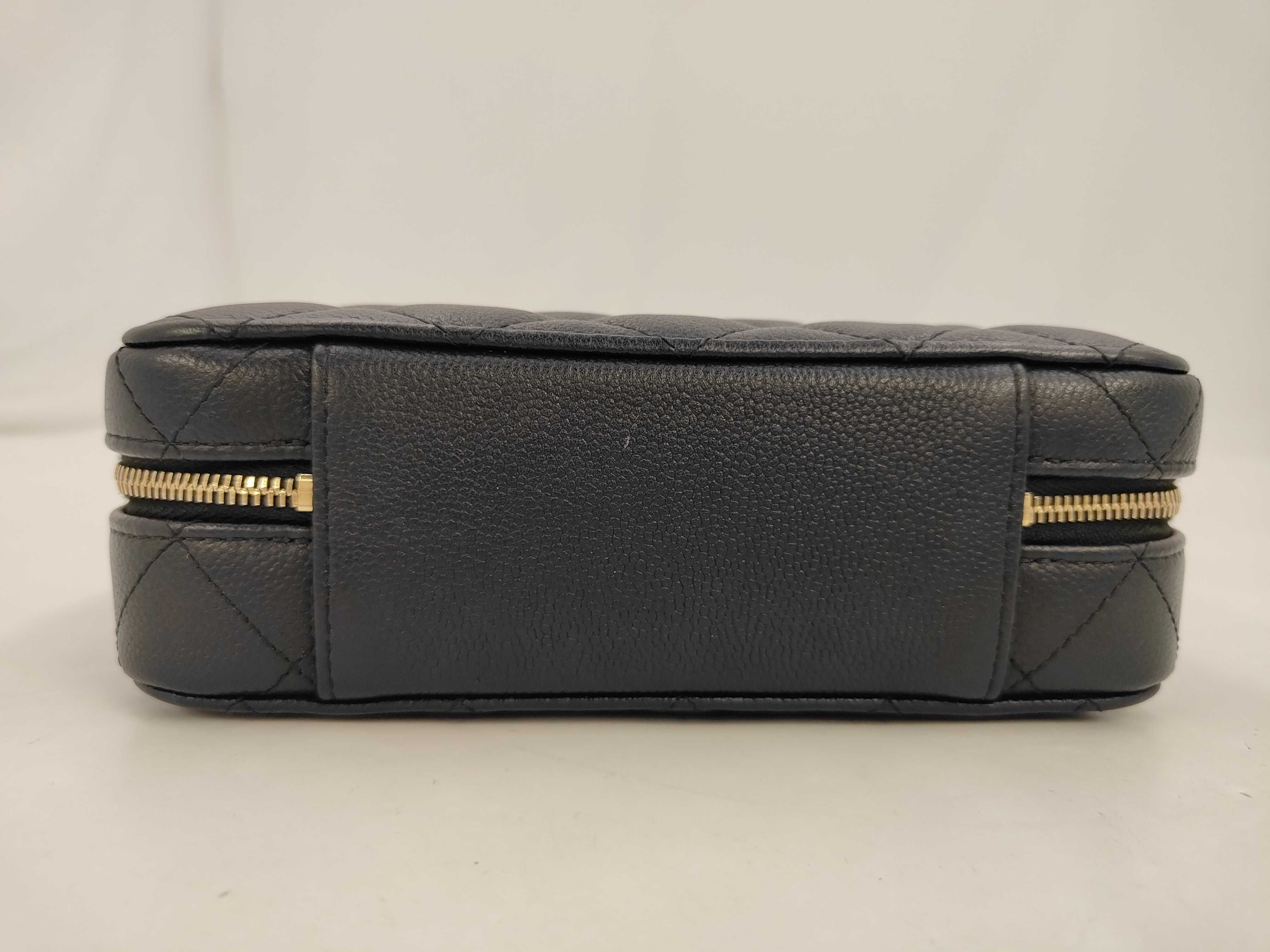Chain 2-Way Bag, Caviar Leather, Black, L2A3X8PK Shoulder Bag — view 3