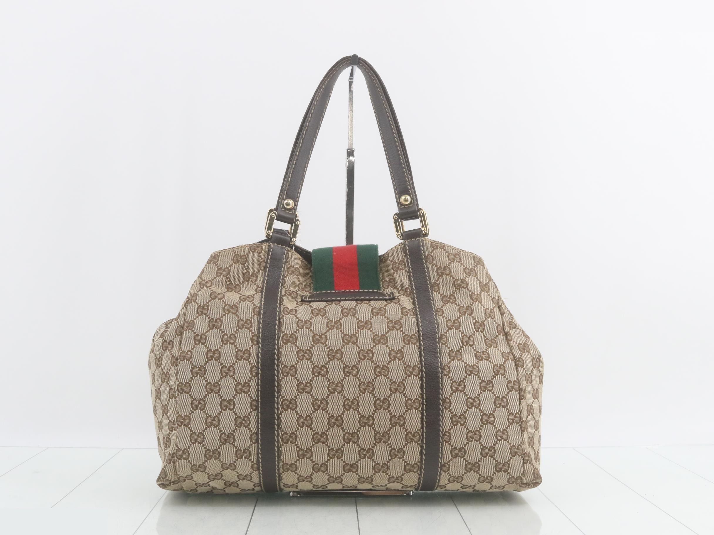 GG Canvas Sherry Line Tote Bag — view 2