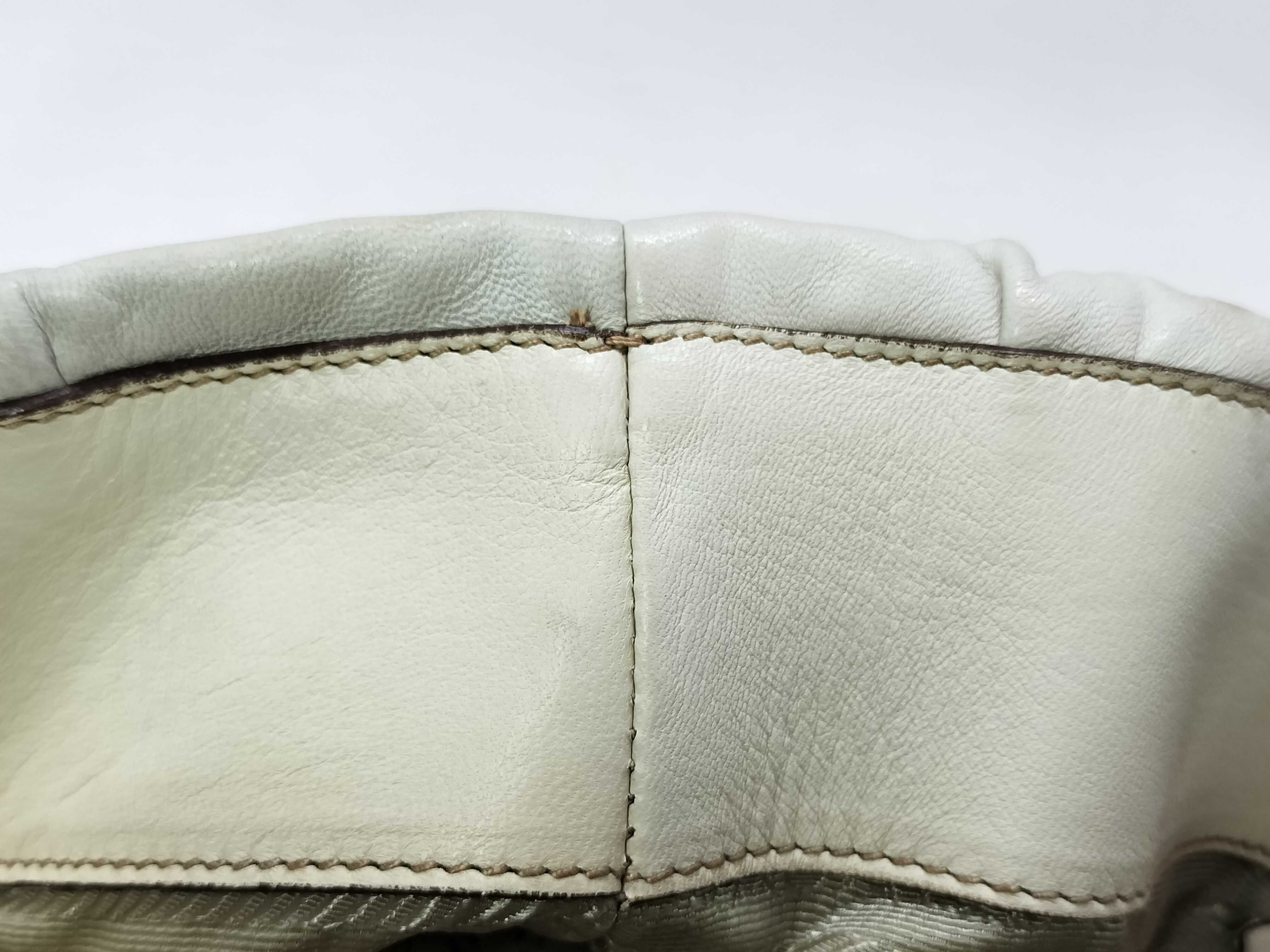 Leather Handbag Gathered Tote Bag — view 12