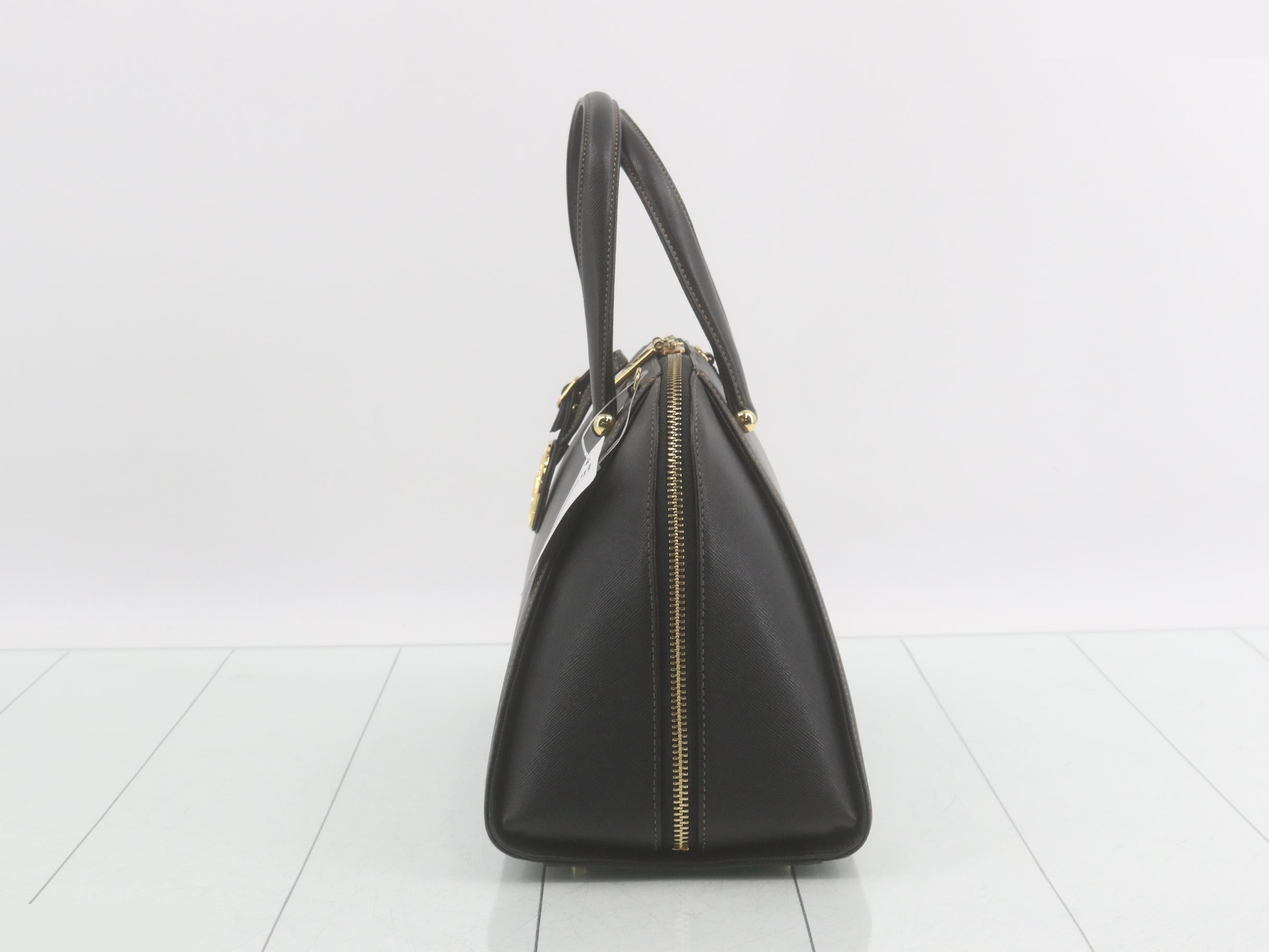 Handbag, black leather — view 3