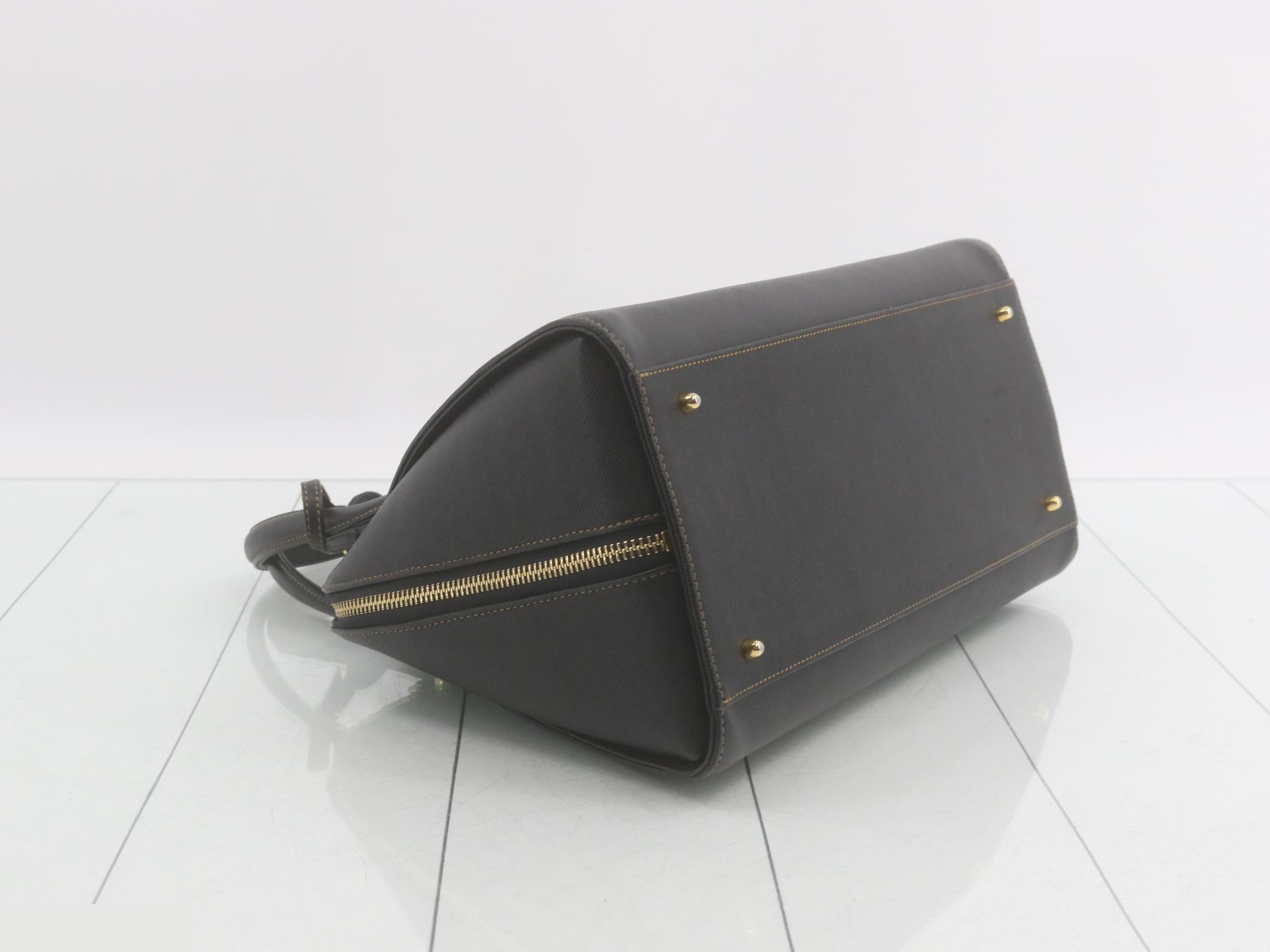 Handbag, black leather — view 5