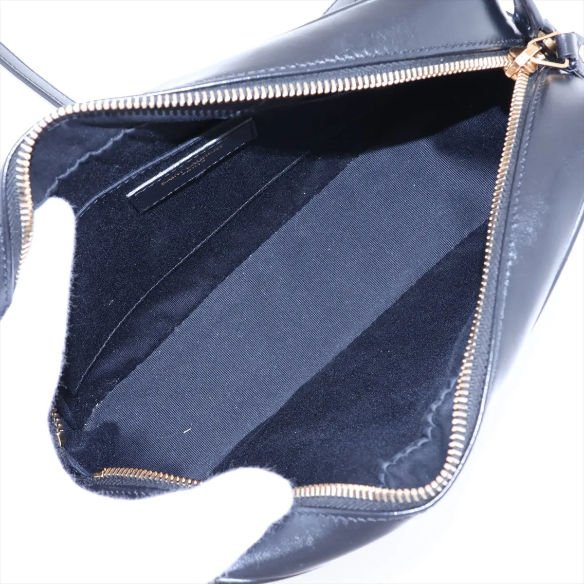 Lou Camera Leather Shoulder Bag, Black, 574494 — view 6