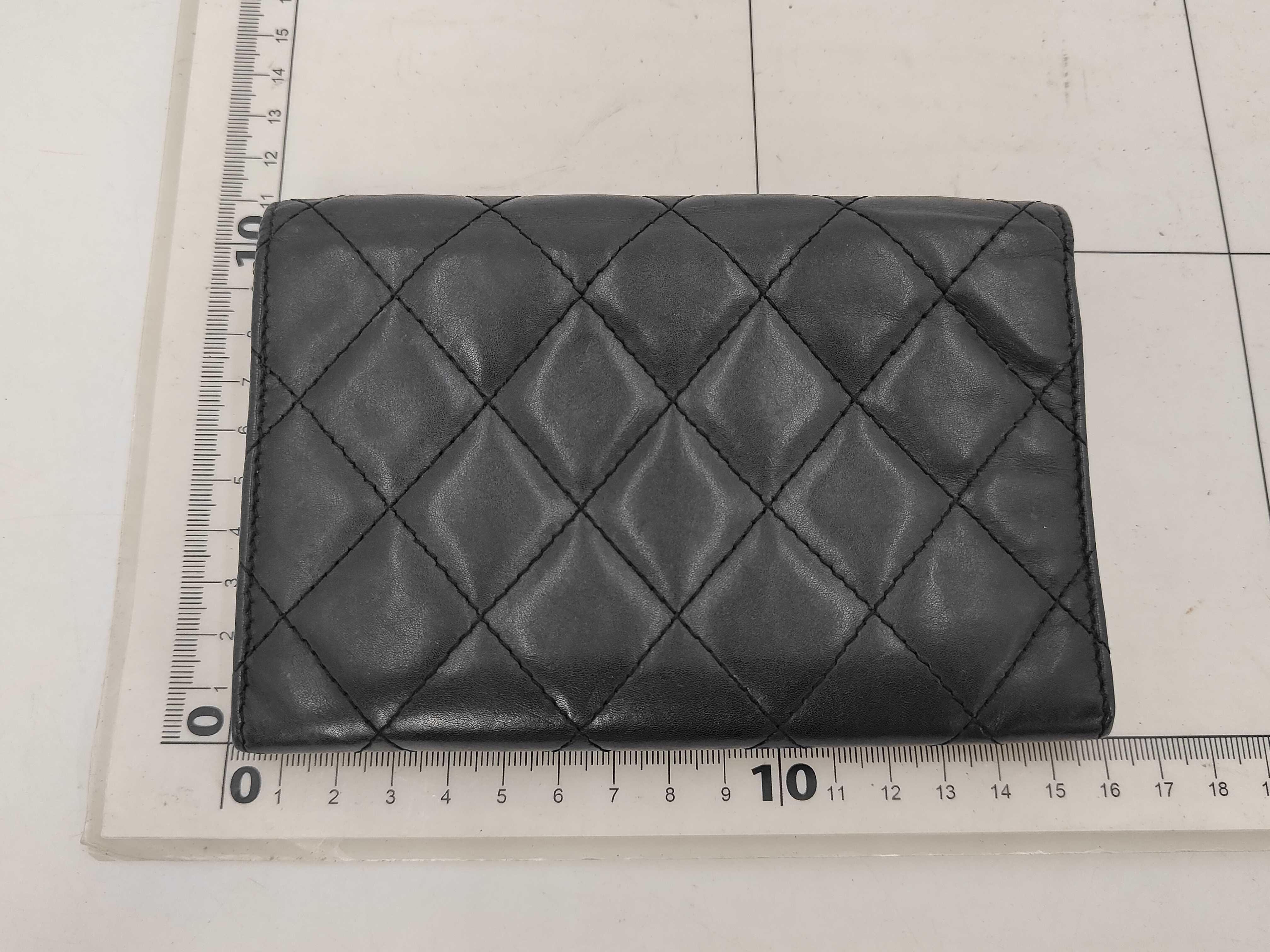 Cambon Line Compact Wallet (Black) — view 2