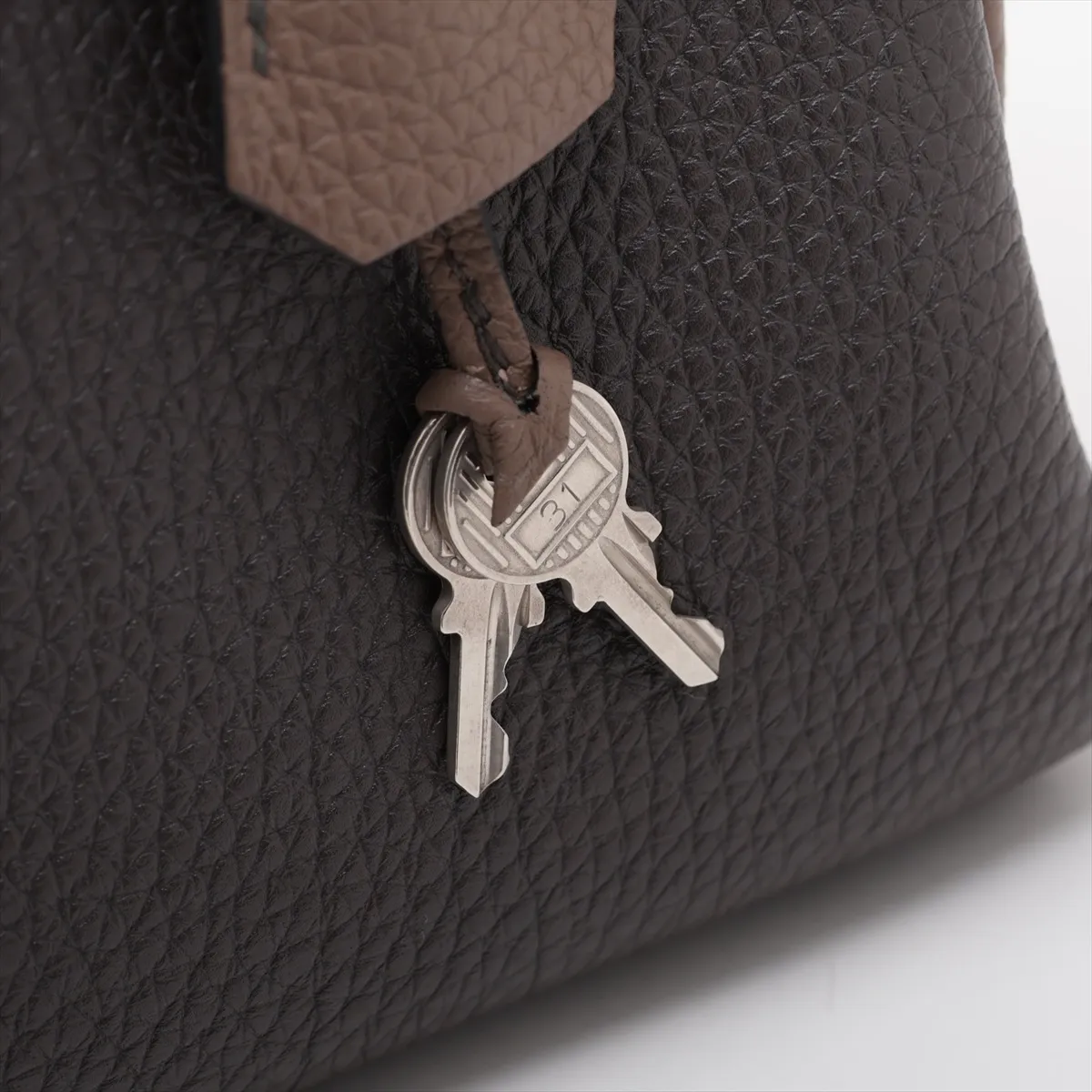 [Individually packaged] Hermes Kelly 28 Letournée Togo Etoupe x Etoupe Matte Silver Hardware Q: 2013 Personal Order — view 11