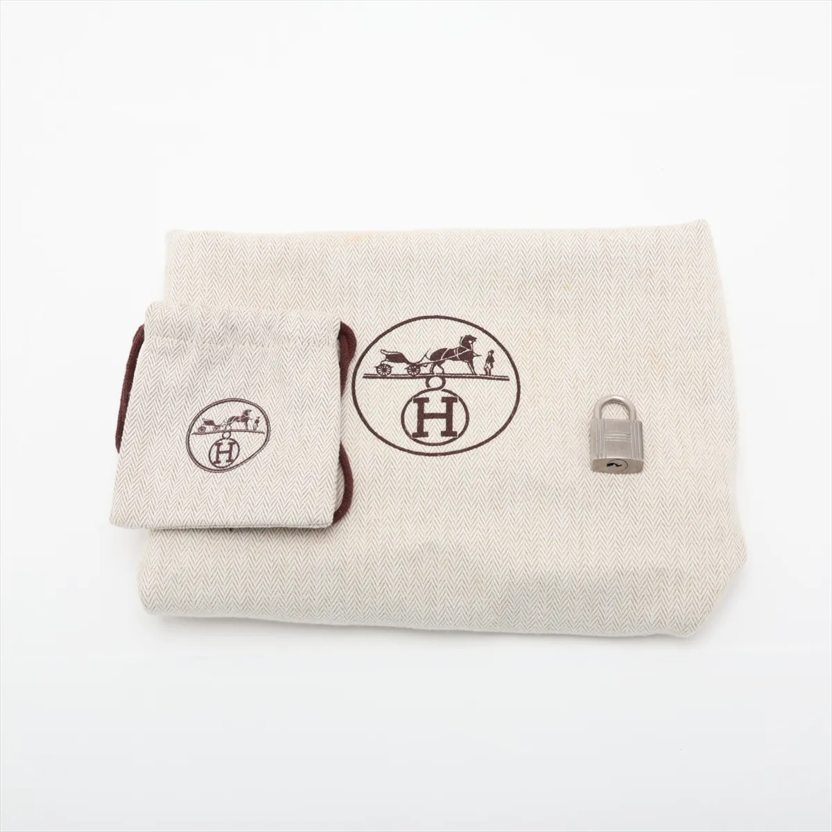 [Individually packaged] Hermes Kelly 28 Letournée Togo Etoupe x Etoupe Matte Silver Hardware Q: 2013 Personal Order — view 12