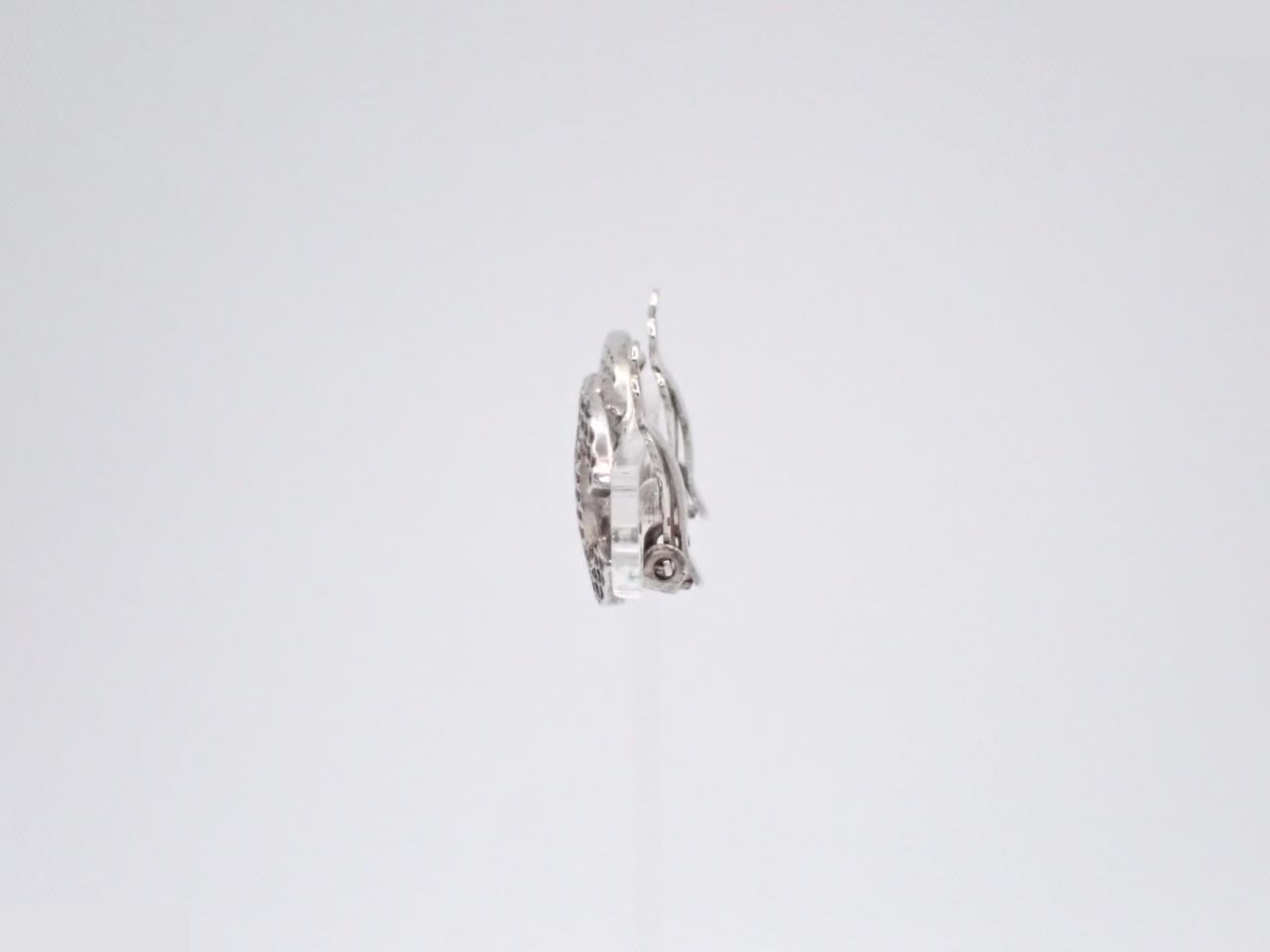 Earrings with Coco Mark design, silver. — view 3