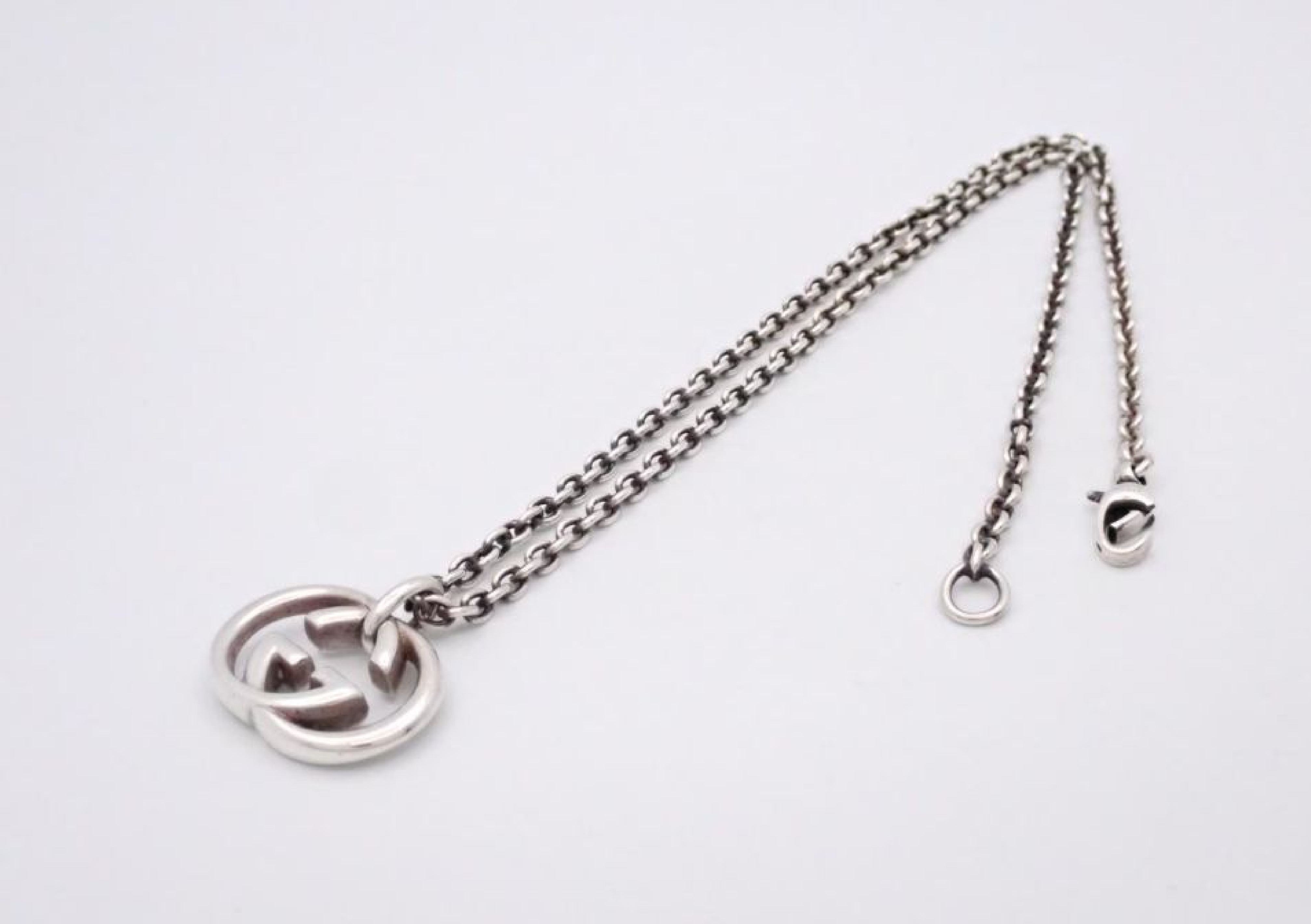 Interlocking Necklace, Sterling Silver 925, 26.4g