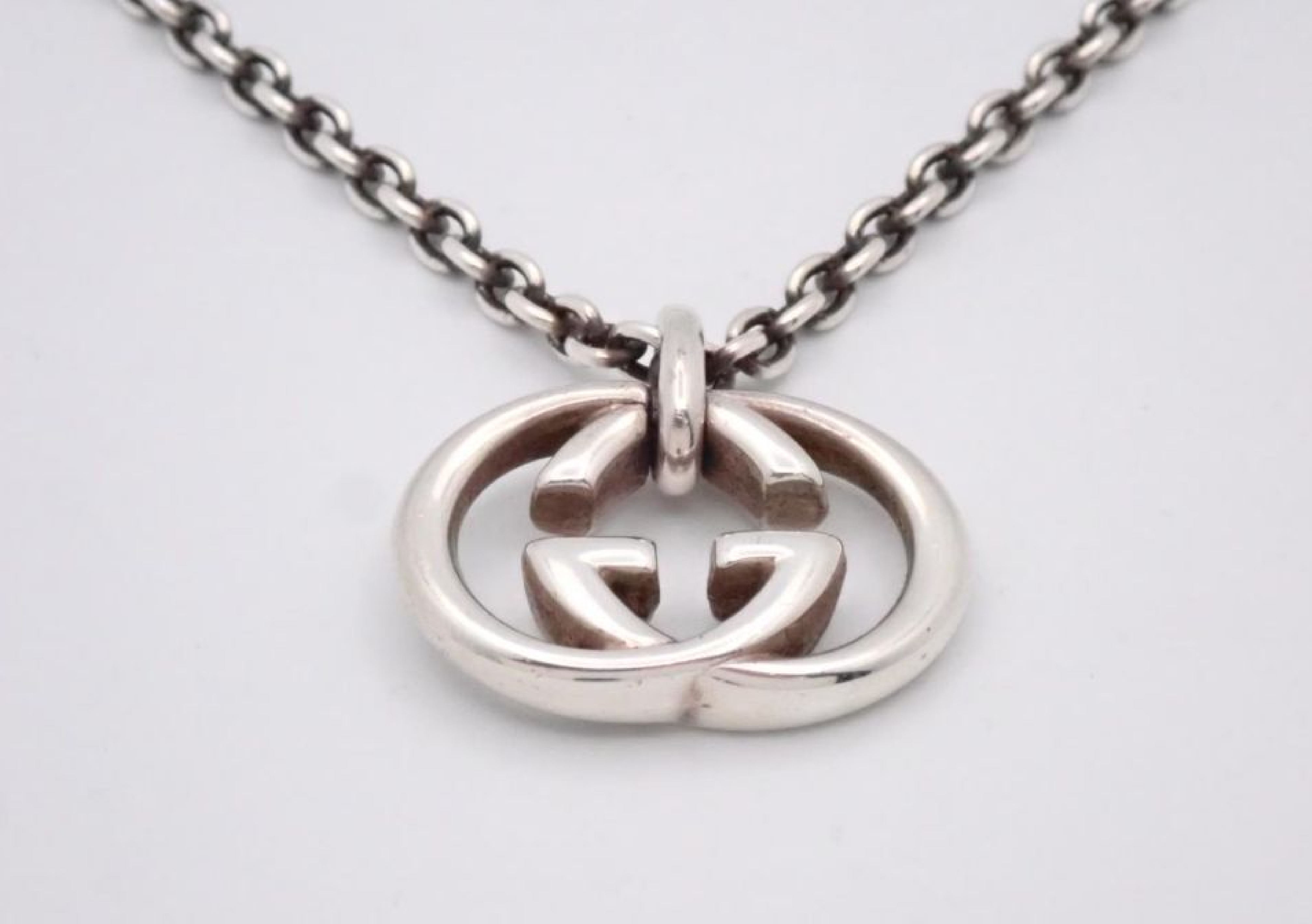 Interlocking Necklace, Sterling Silver 925, 26.4g — view 2
