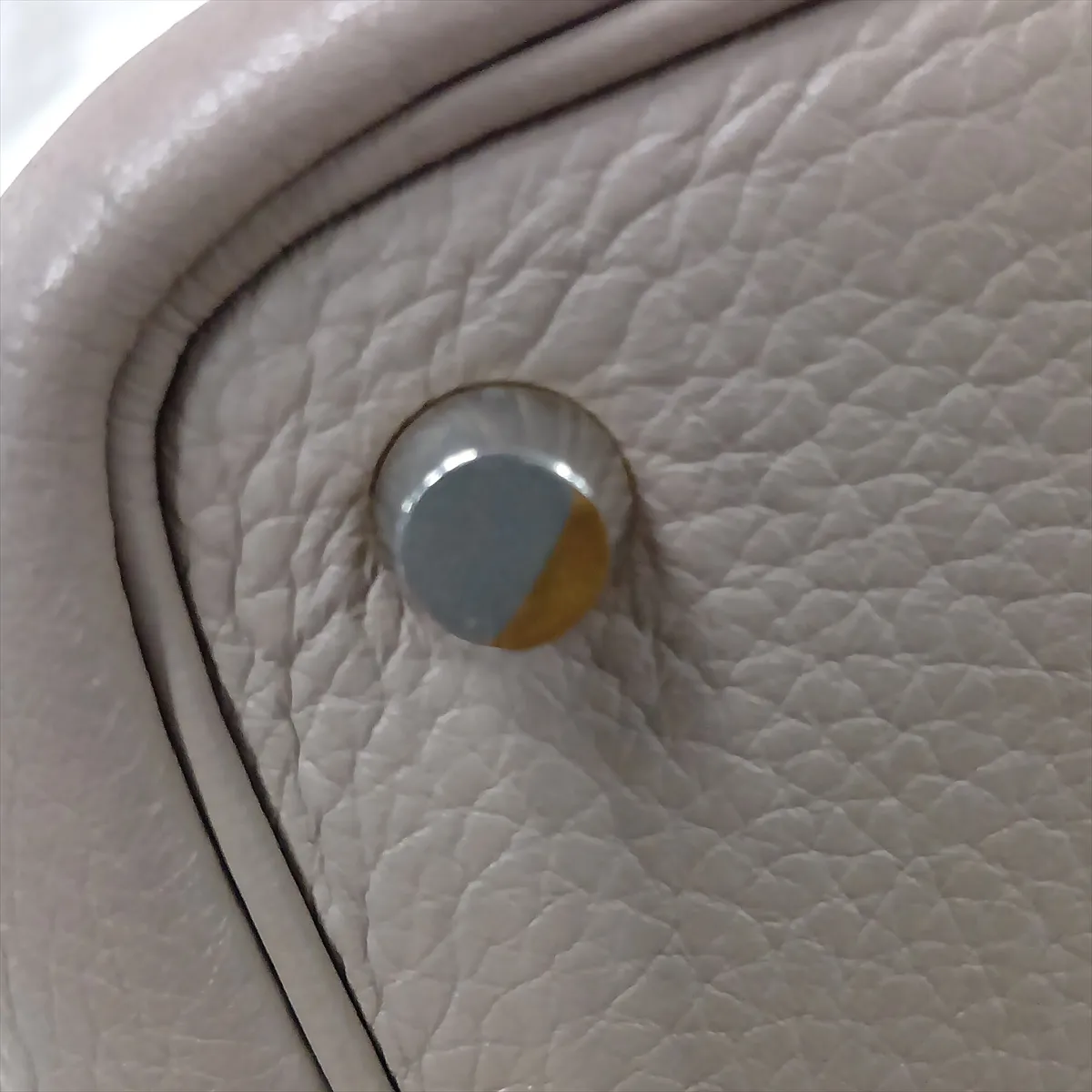 Picotin 18 PM, Taurillon Clemence leather, Etoupe, silver hardware, F: 2002 — view 12