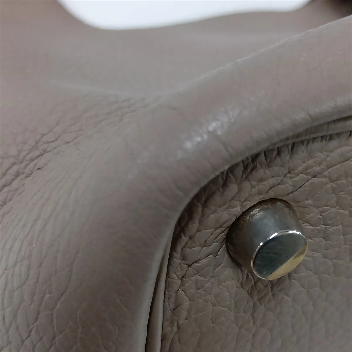 Picotin 18 PM, Taurillon Clemence leather, Etoupe, silver hardware, F: 2002 — view 13