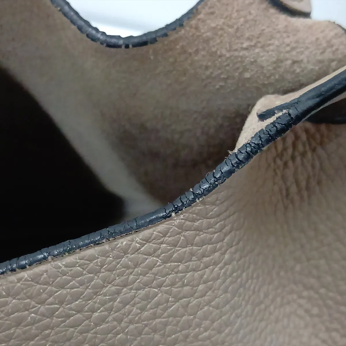 Picotin 18 PM, Taurillon Clemence leather, Etoupe, silver hardware, F: 2002 — view 10