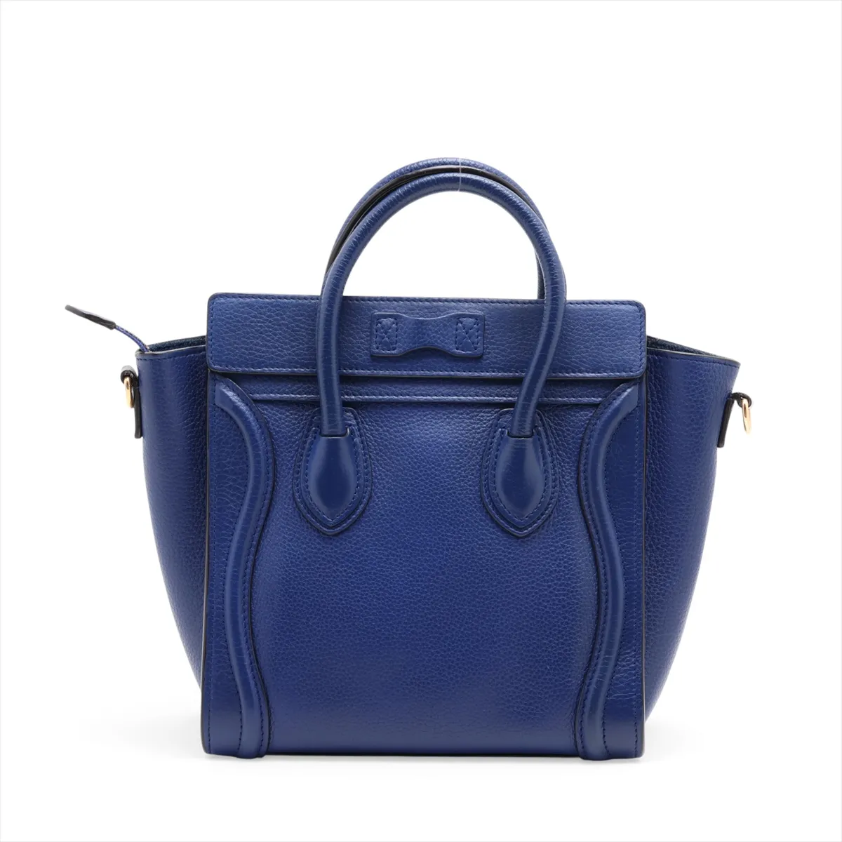 Luggage Nano Shopper Leather 2-Way Handbag, Blue — view 2